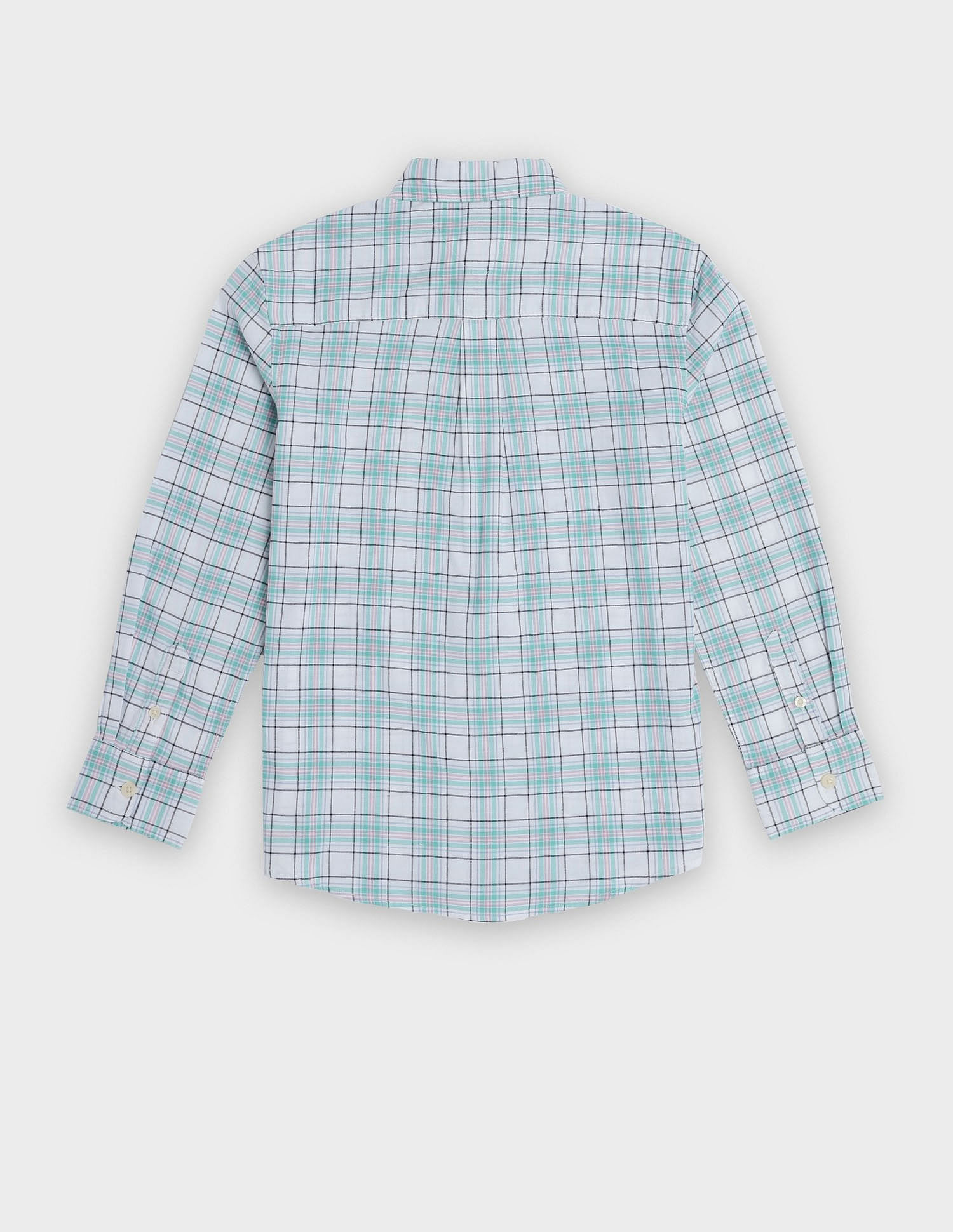 Tommy Hilfiger Kids Boys Checks Regular Fit Oxford Shirt