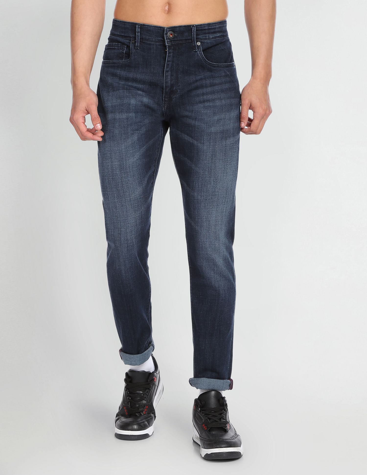 Flying Machine Dark Wash Authentic Signature Jeans