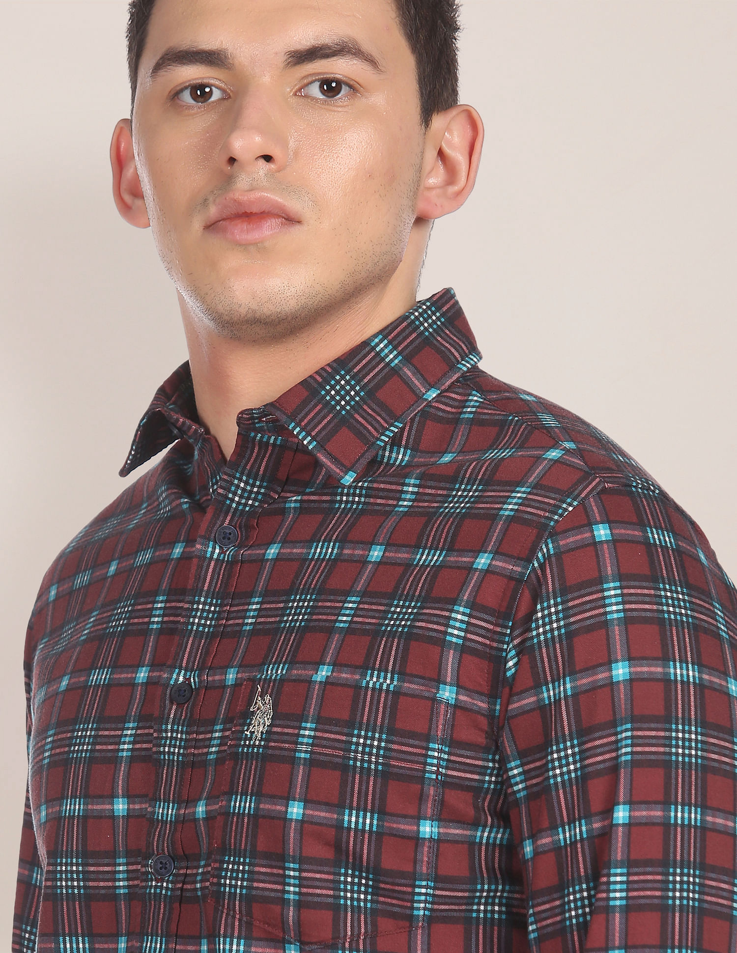 U.S. Polo Assn. Tailored Fit Check Casual Shirt