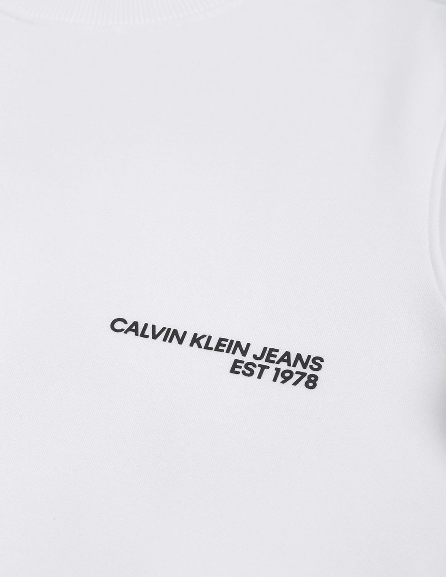 Calvin Klein Spray Logo Crew Neck Sweatshirt