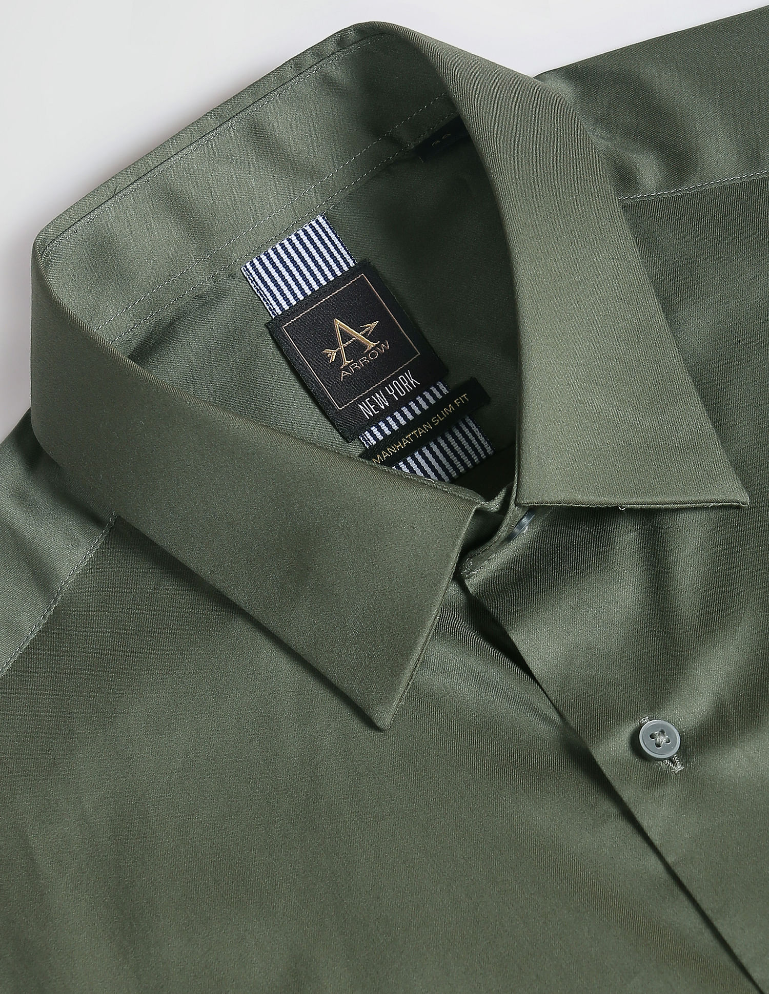 Arrow Newyork Solid Satin Shirt