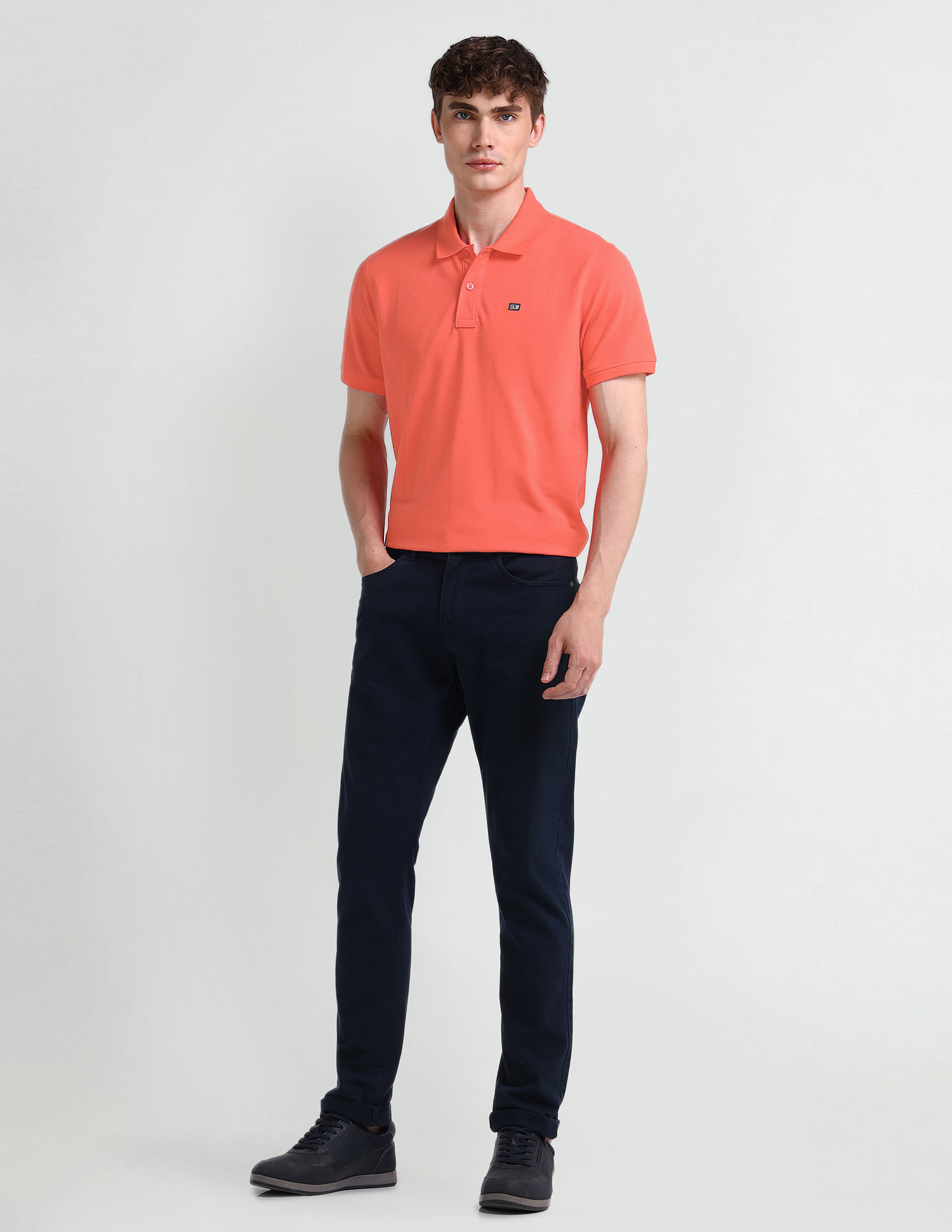 Arrow Sport Solid Regular Fit Polo Shirt