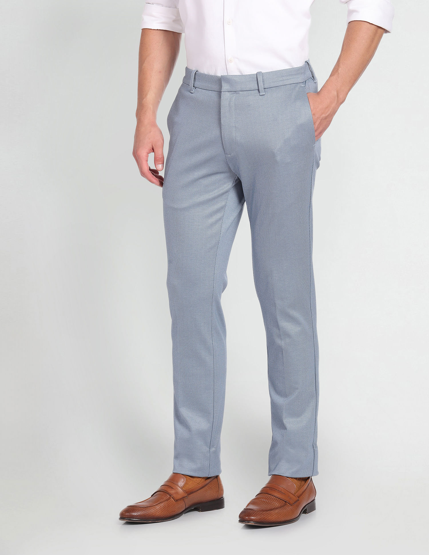 Arrow Newyork Autoflex Dobby Trousers