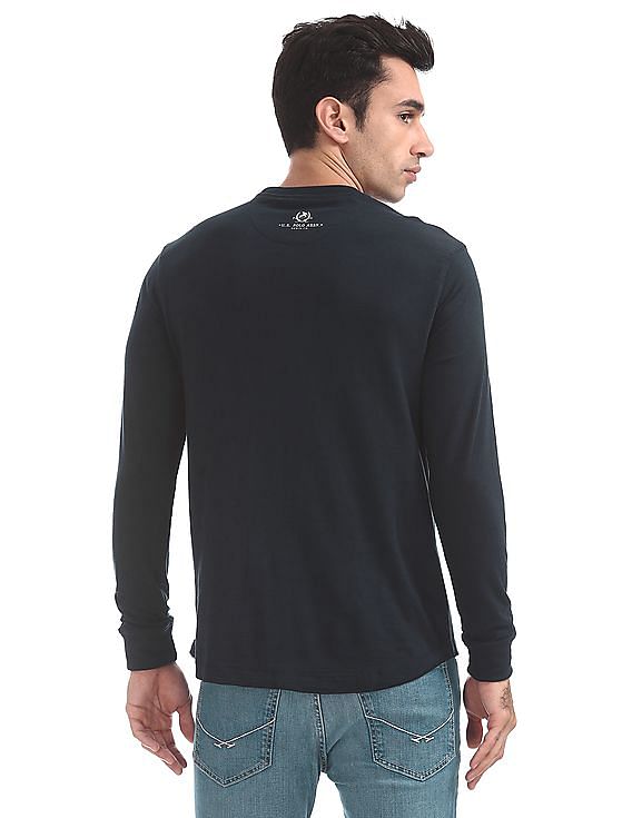 U.S. Polo Assn. Denim Co. Chest Pocket Long Sleeve T-Shirt