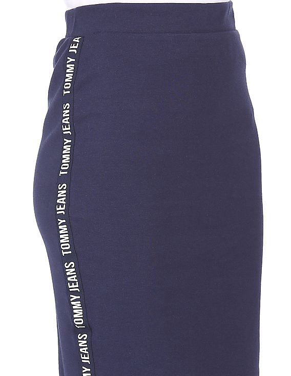 navy blue bodycon skirt