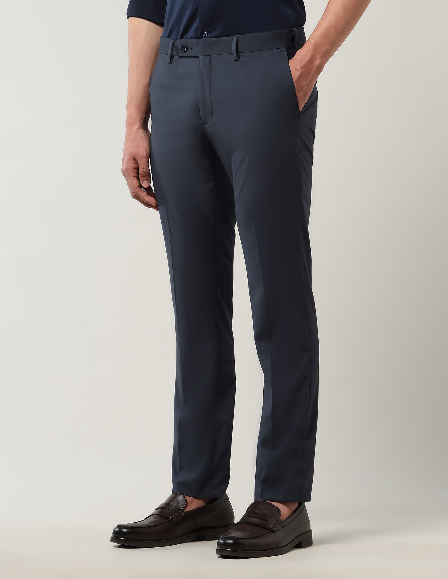 Arrow Regular Fit Mid Rise Trouser