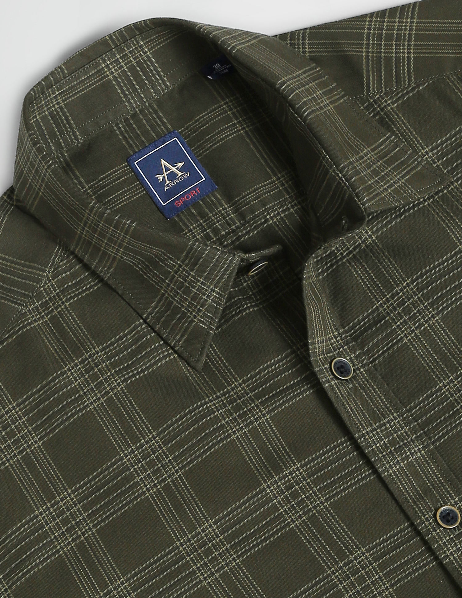 Arrow Sports Tartan Check Cotton Casual Shirt