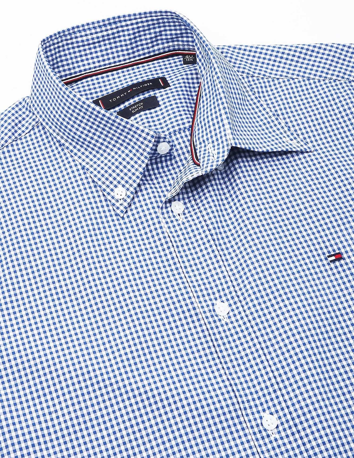 Tommy Hilfiger Checks Regular-Fit Poplin Woven Shirt