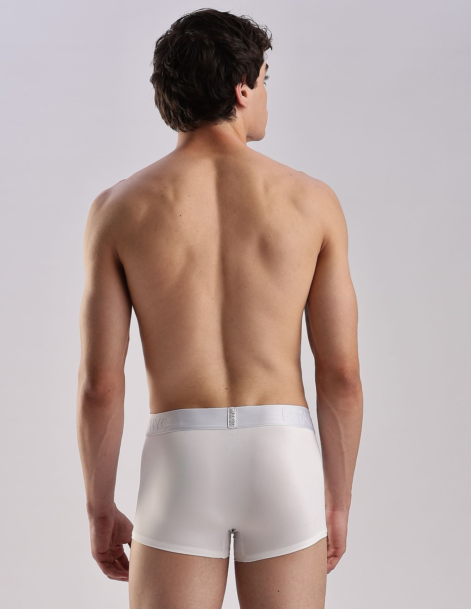 Calvin Klein Underwear Low Rise Solid Off-White Trunks