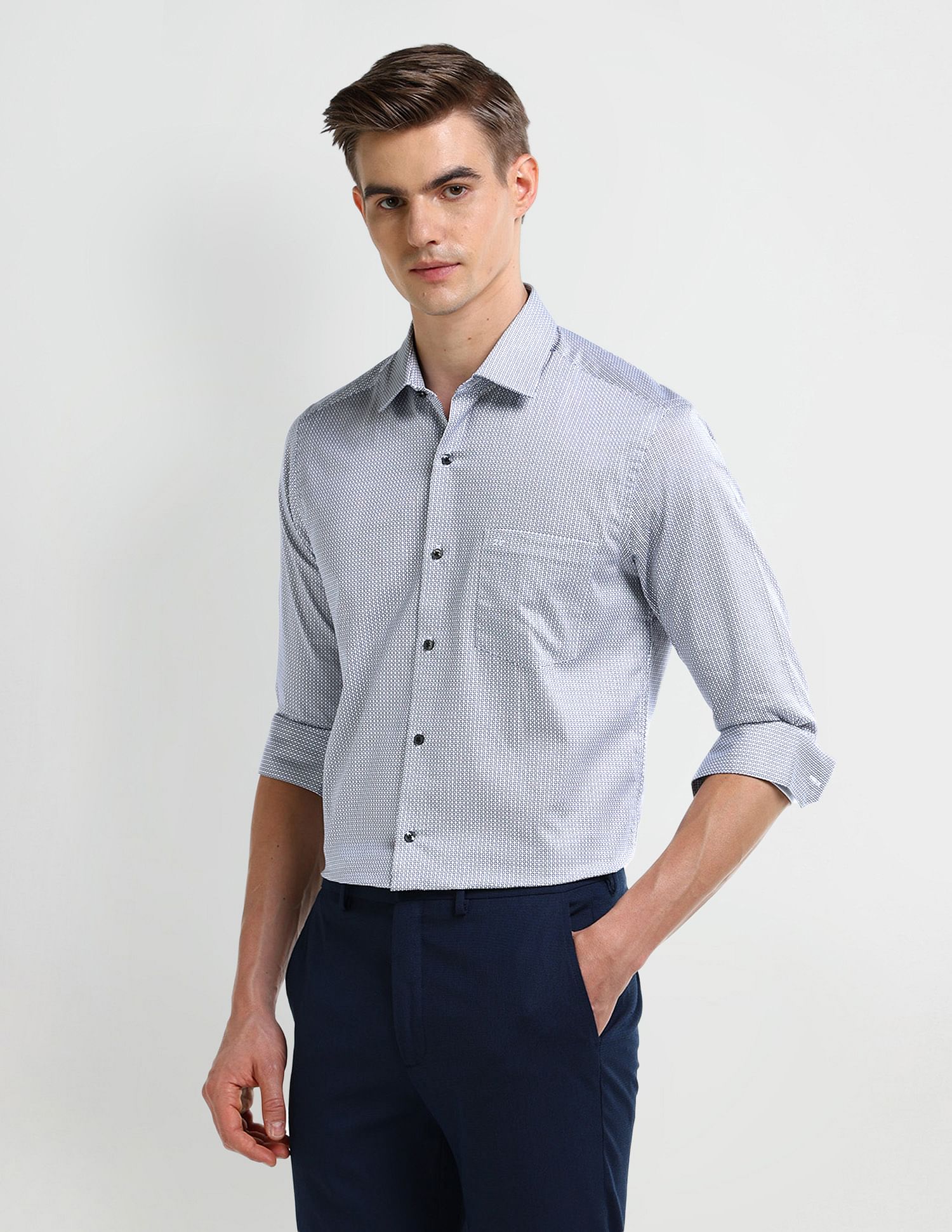 Arrow All-over Print Cotton Shirt