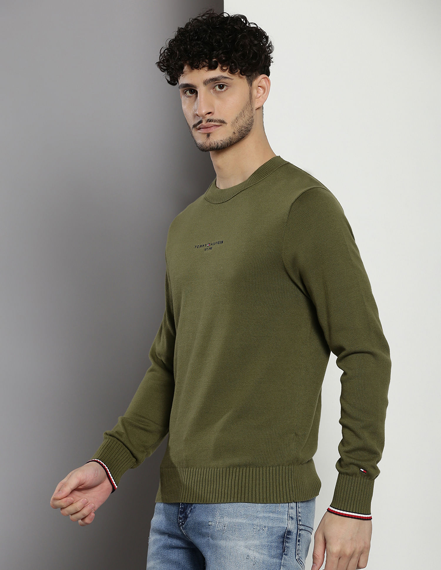 Tommy Hilfiger Organic Cotton Solid Sweater