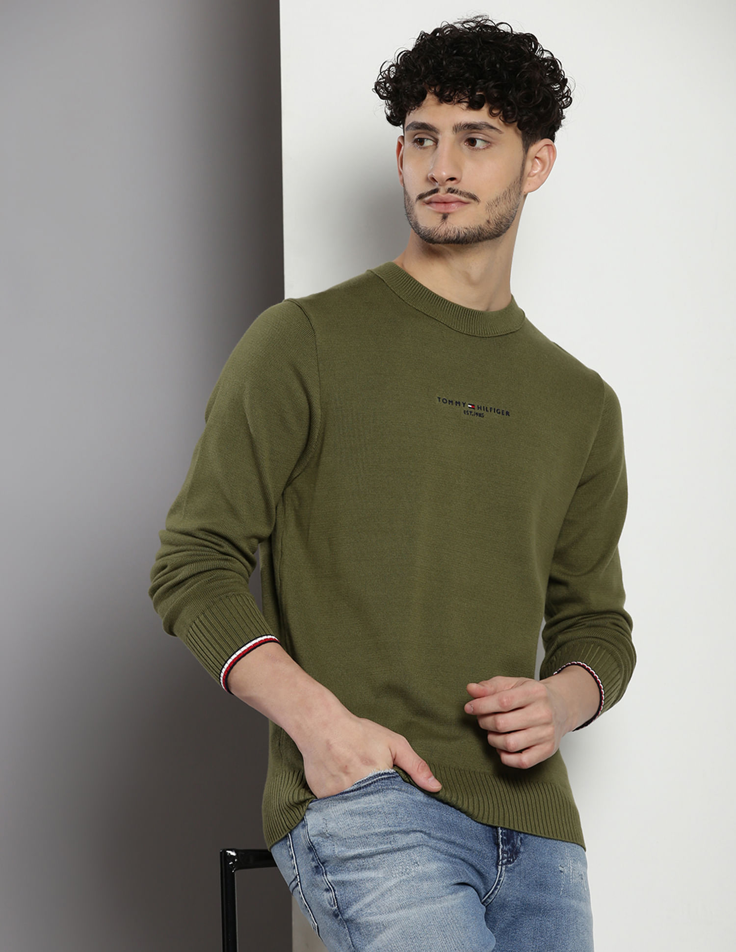 Tommy Hilfiger Organic Cotton Solid Sweater