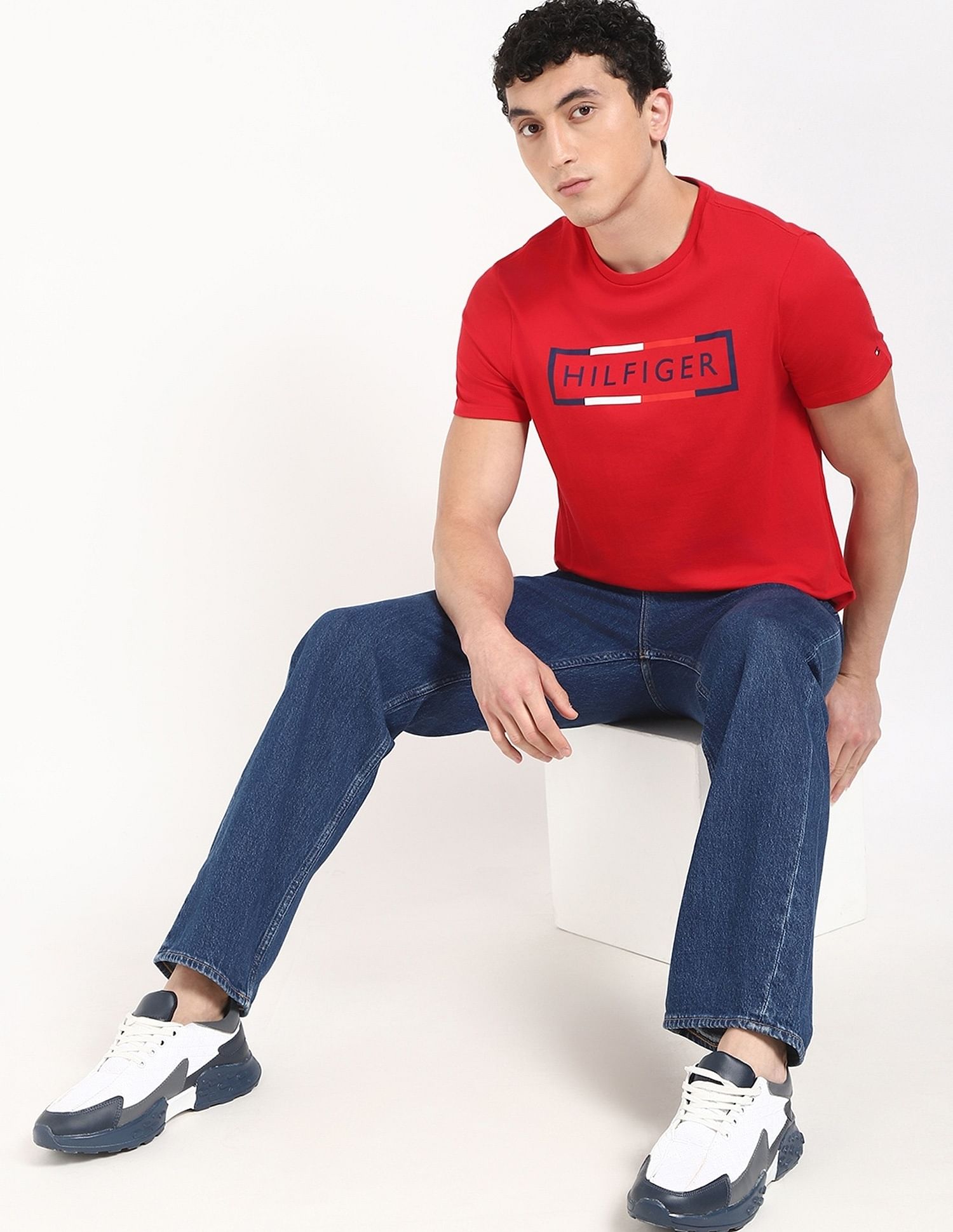 Tommy Hilfiger Logo Regular-Fit Cotton T-Shirt
