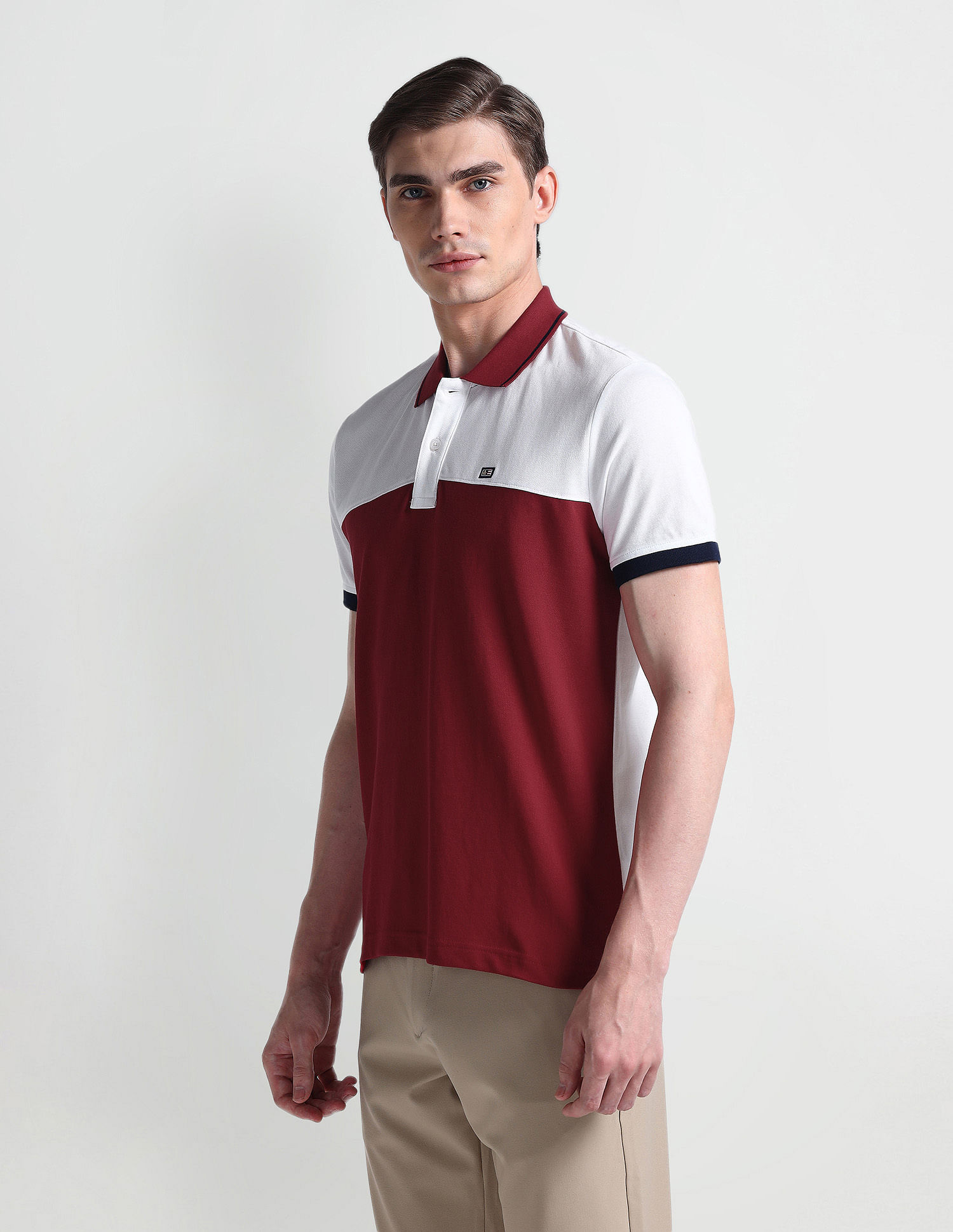 Arrow Sports Colour Block Regular Polo Shirt