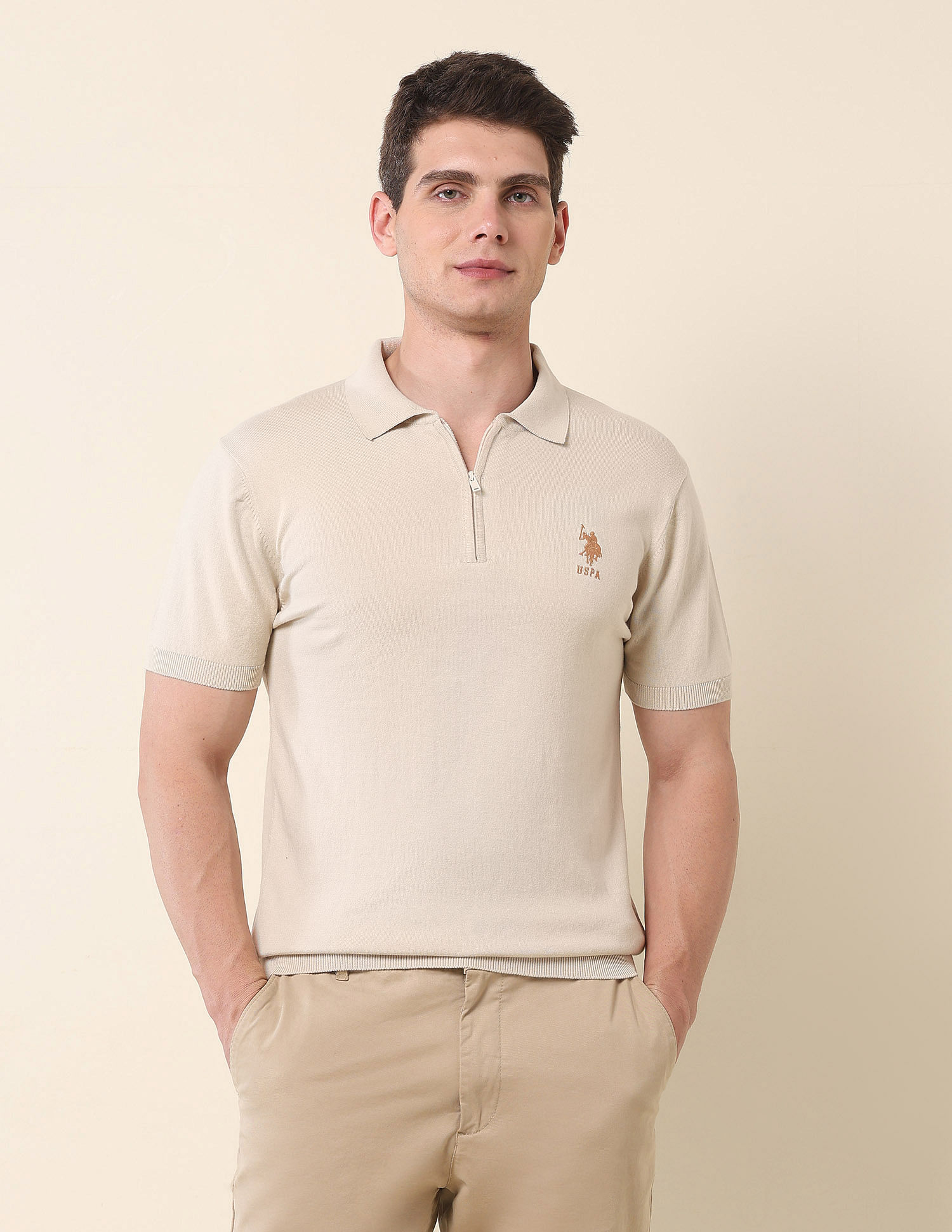 U.S. Polo Assn. Slim Fit Monochrome Polo Shirt