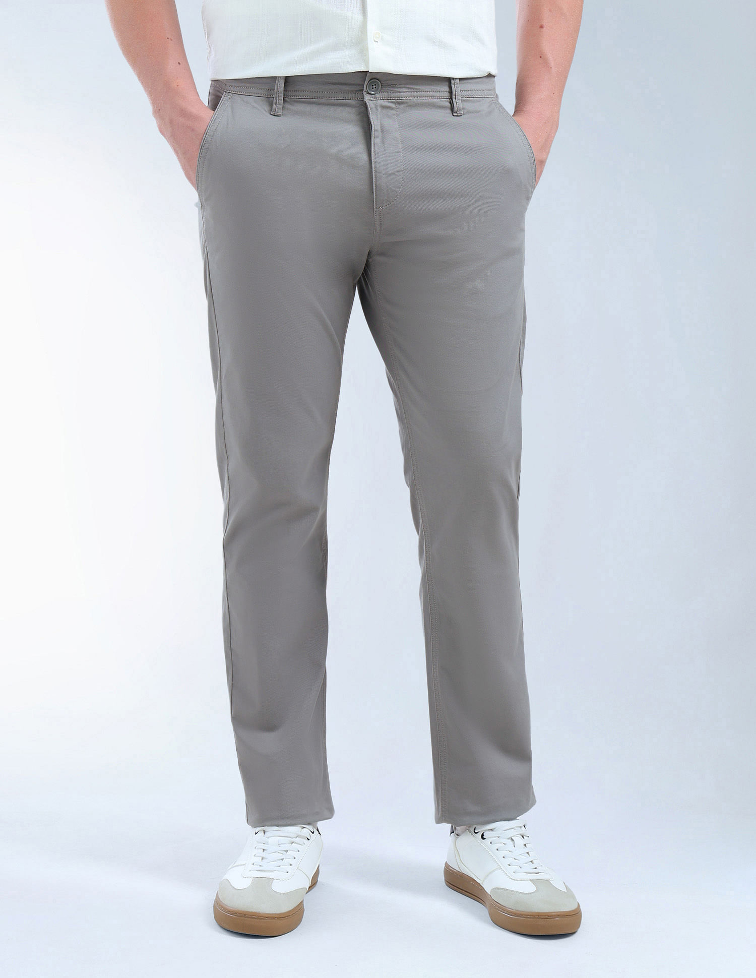 Flying Machine Mid Rise F-Jango Straight Fit Trouser