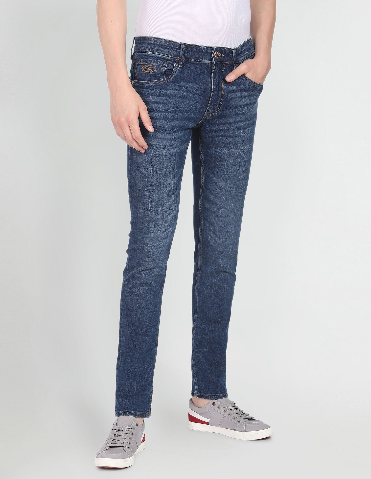 Buy U.S. Polo Assn. Denim Co. Brandon Slim Tapered Fit Blue Jeans 