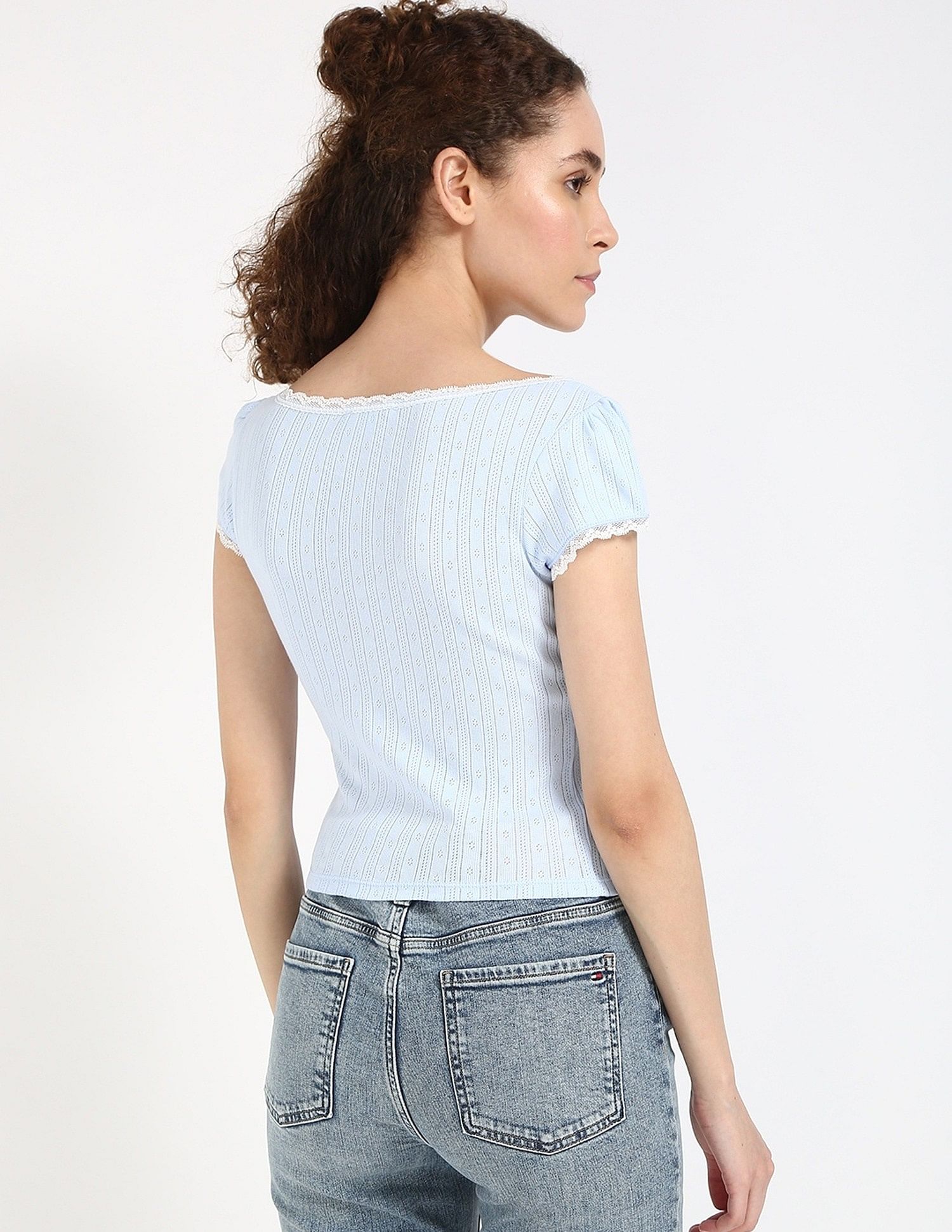 Tommy Hilfiger Slim-Fit Cotton Round Neck Top