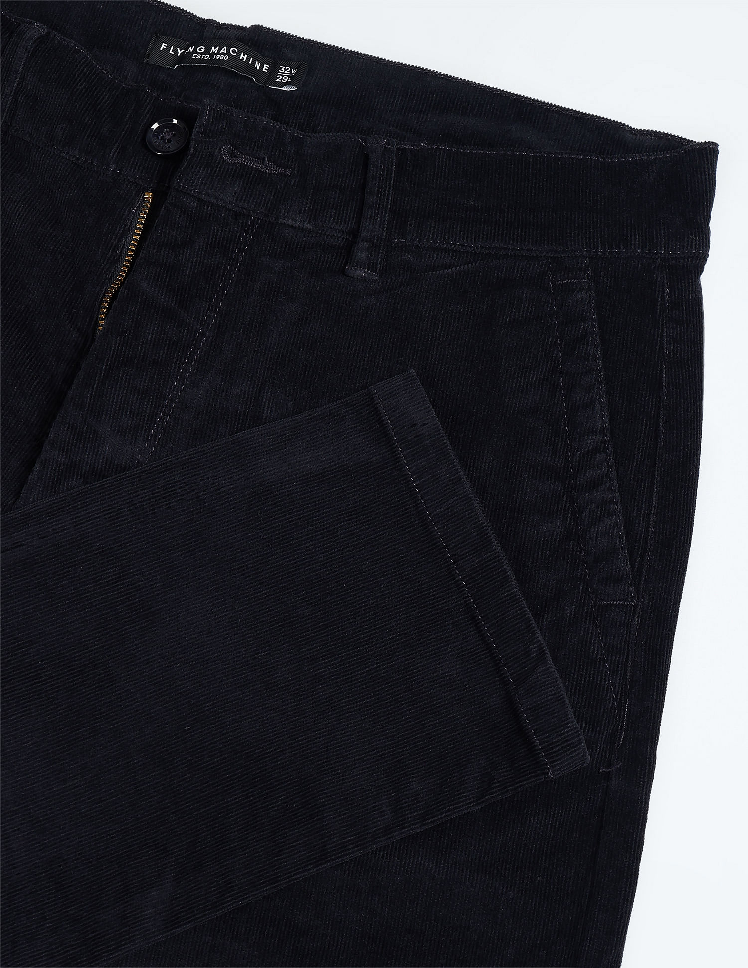 Flying Machine Corduroy Solid Trousers