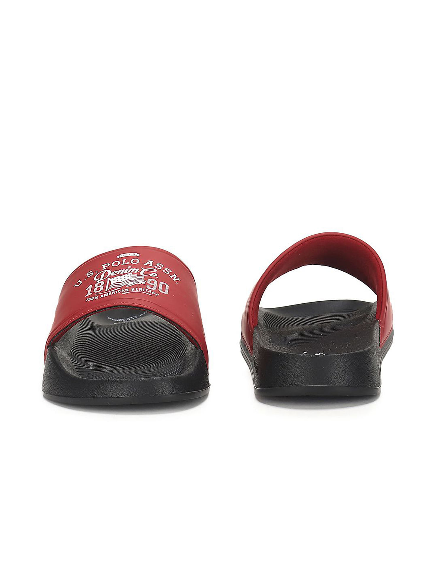 Buy U.S. Polo Assn. Brand Print Toplin 4.0 Slides NNNOW