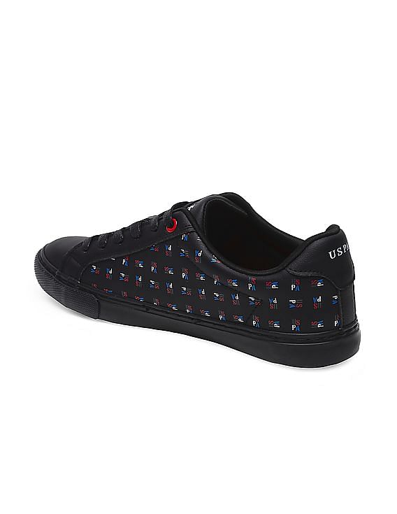U.S. Polo Assn. Men Brand Print Lace Up Angus Sneakers