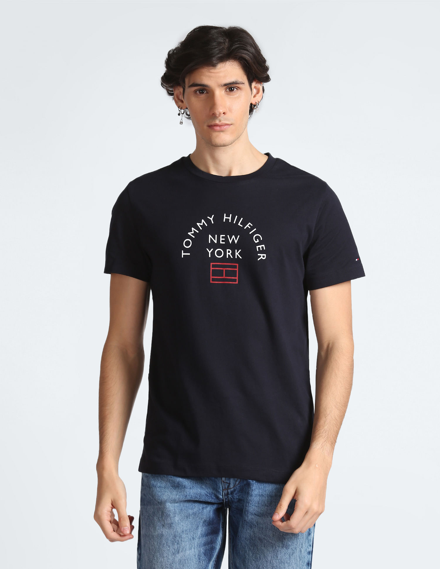 Tommy Hilfiger Transitional Organic Cotton Brand Print T-Shirt