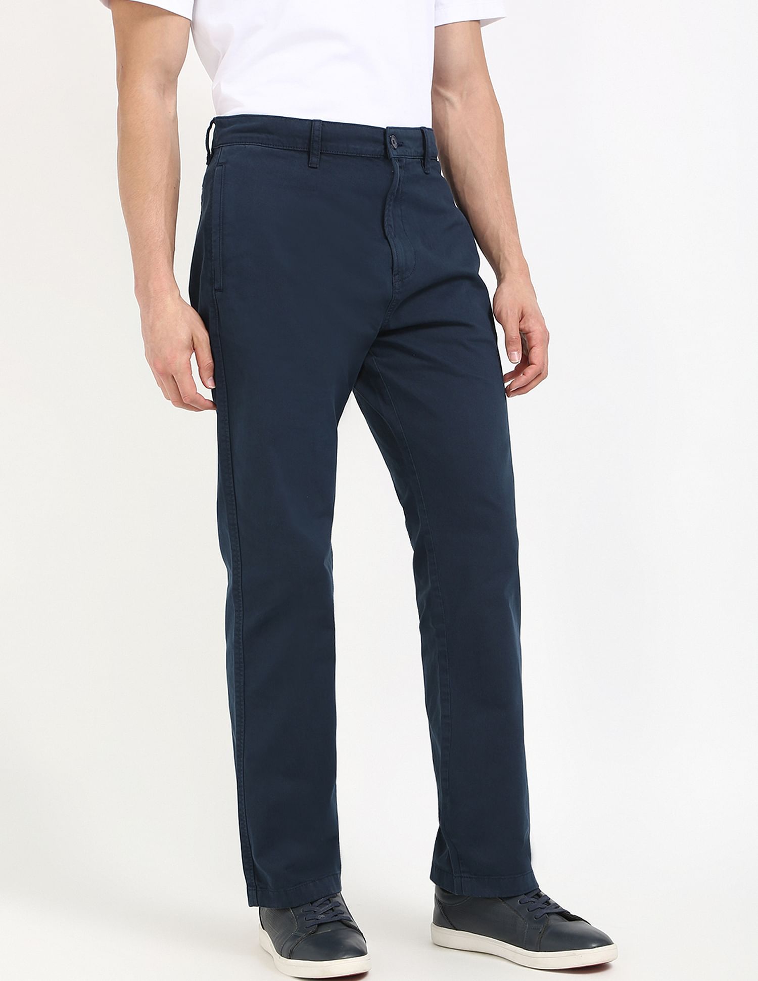 Tommy Hilfiger Kids Navy Solid Trousers for Professional Style