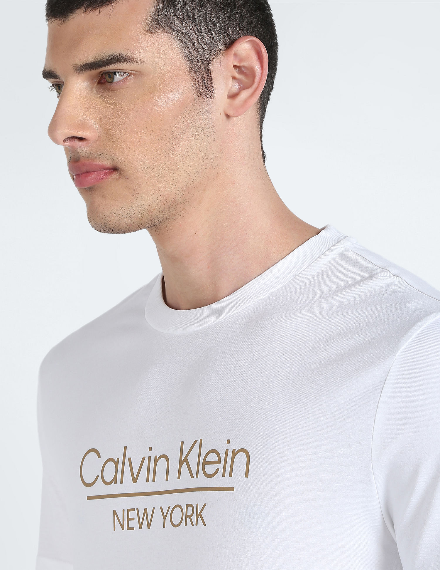 Buy Calvin Klein Recycled Cotton New York Logo T-Shirt 