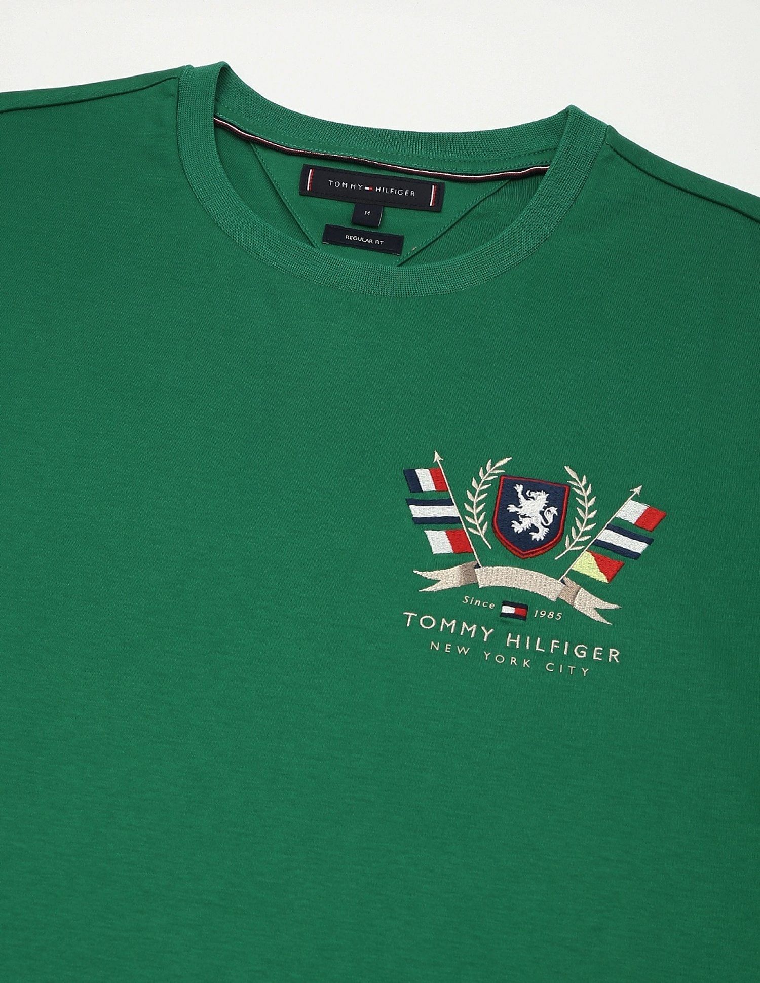 Tommy Hilfiger Embroidered Logo Regular-Fit Cotton T-Shirt