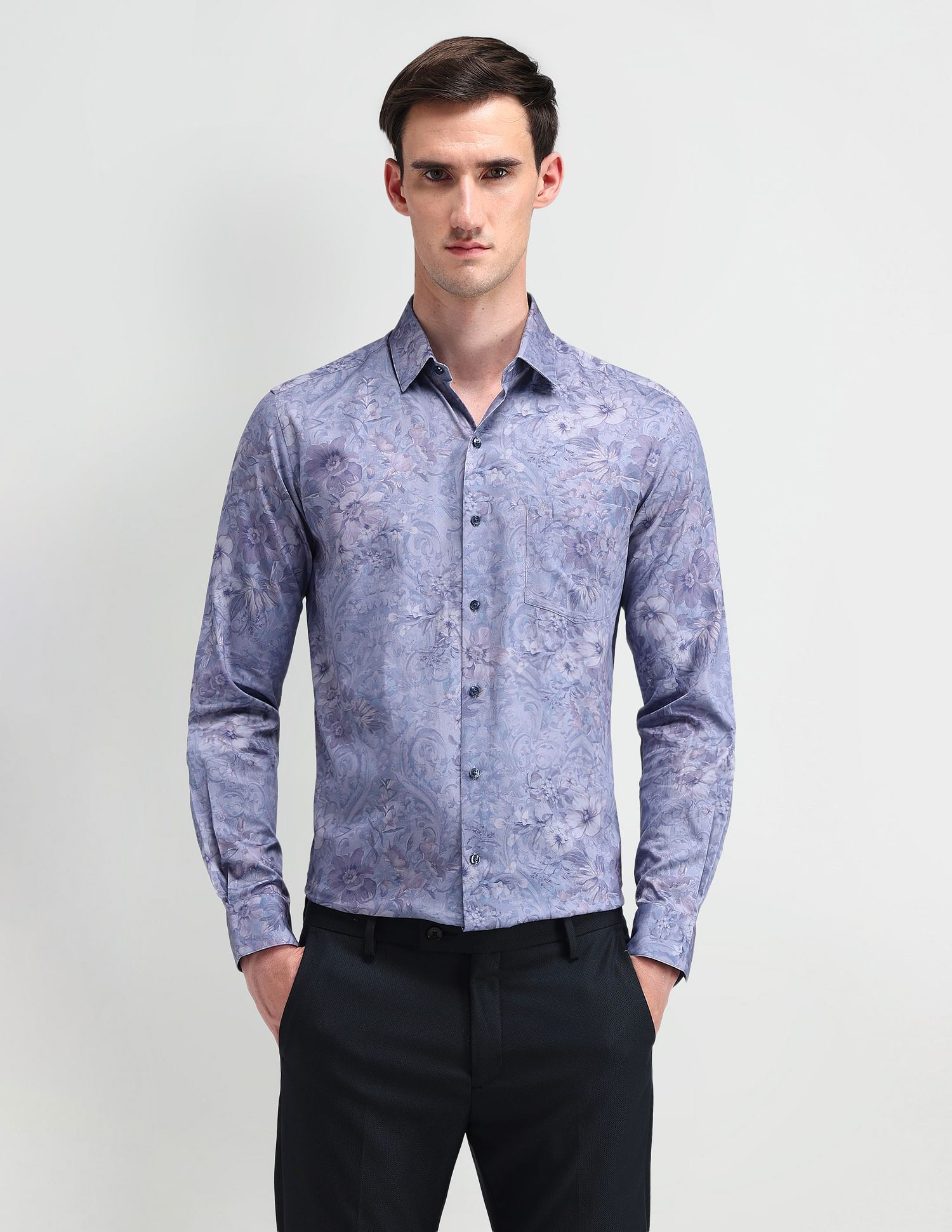 Arrow All-over Print Cotton Shirt