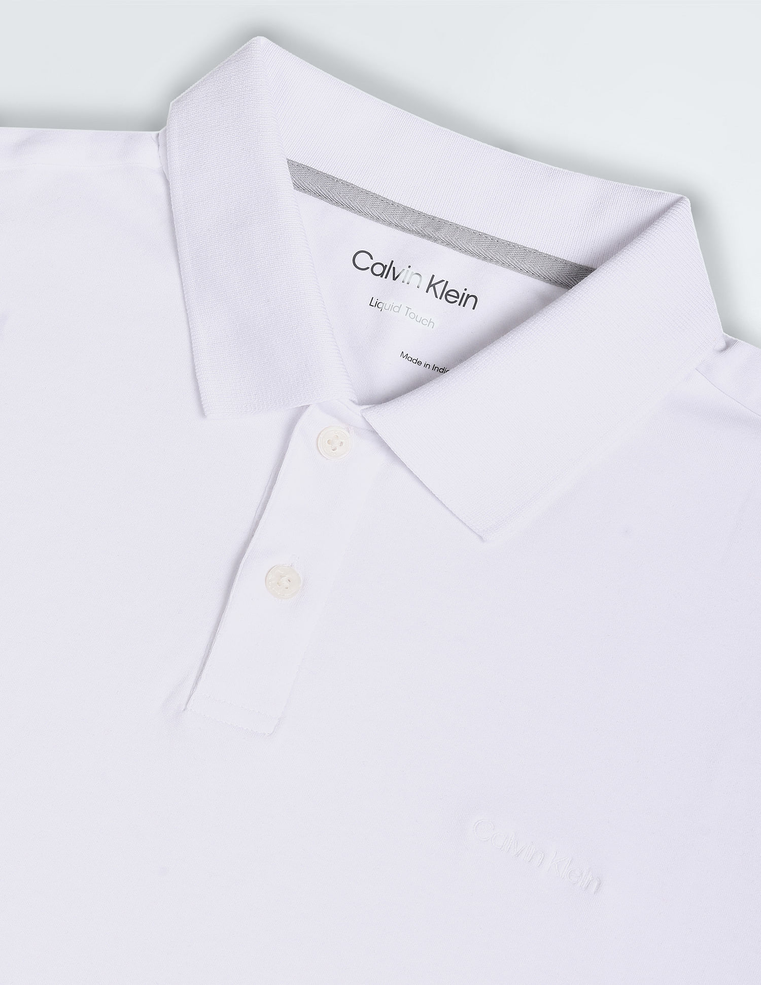 Buy Calvin Klein Cotton Liquid Touch Solid Polo Shirt - NNNOW.com
