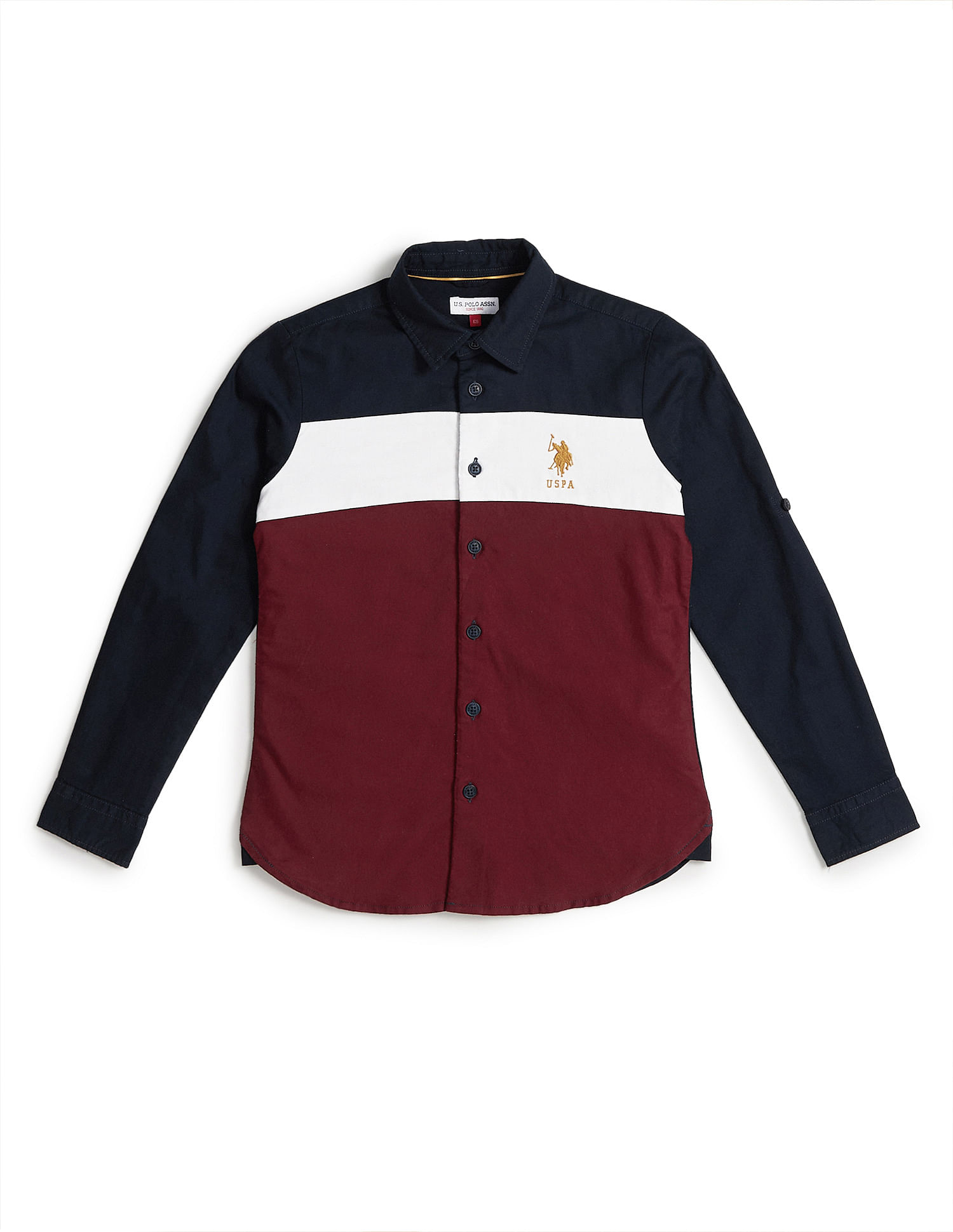 U.S. Polo Assn. Kids Boys Colour Block Shirt