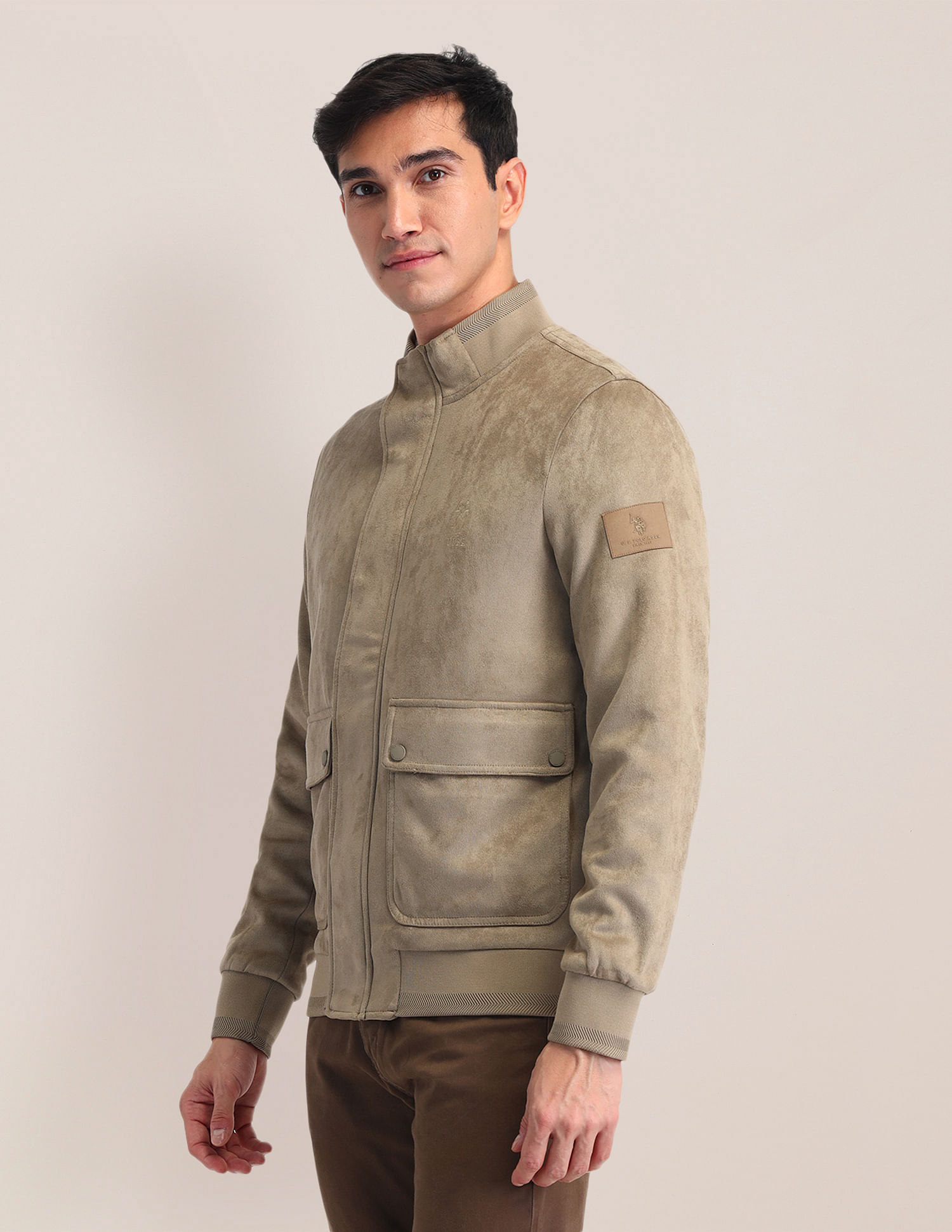 U.S. Polo Assn. Regular Fit Suede Casual Jacket