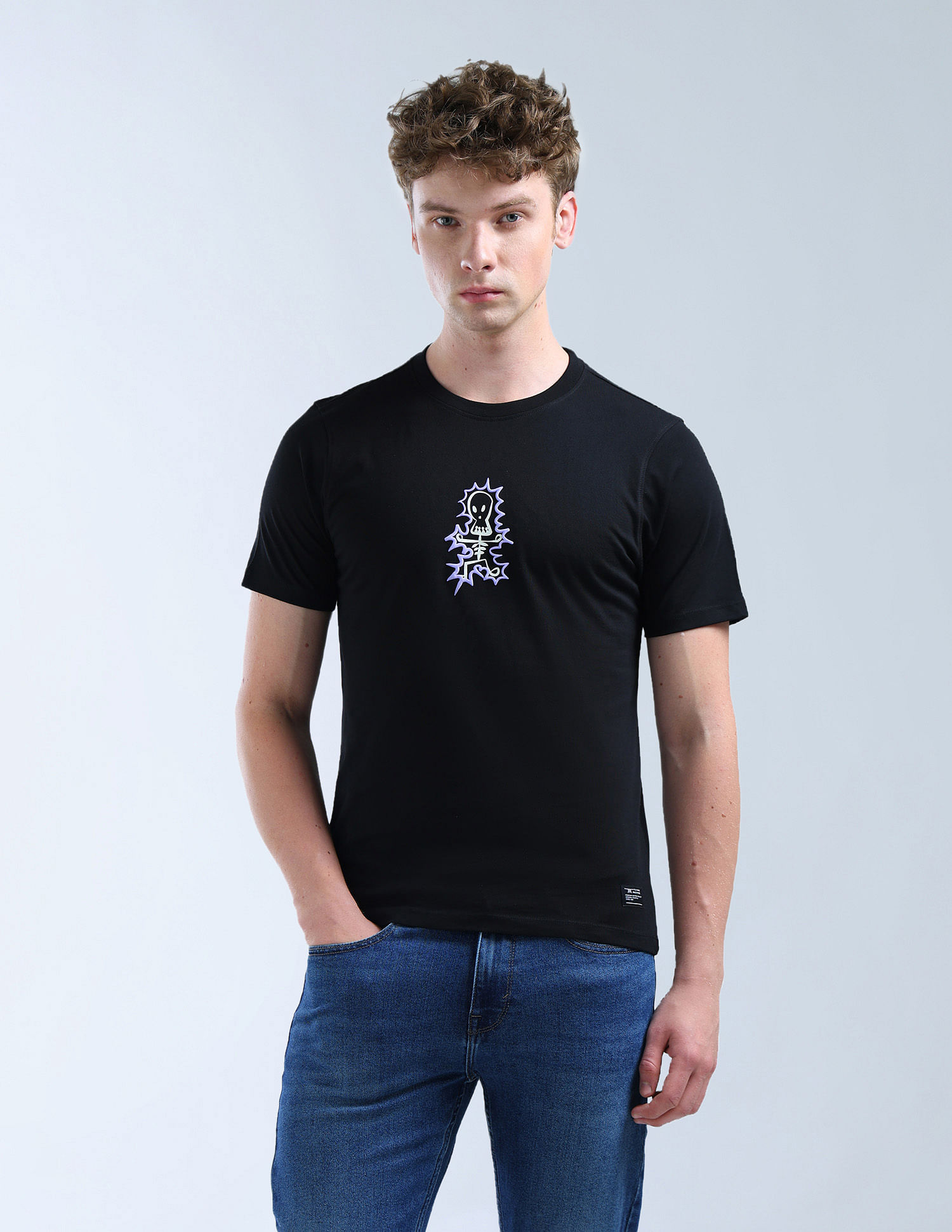 Flying Machine Graphic Printed Regular Fit T-Shirt