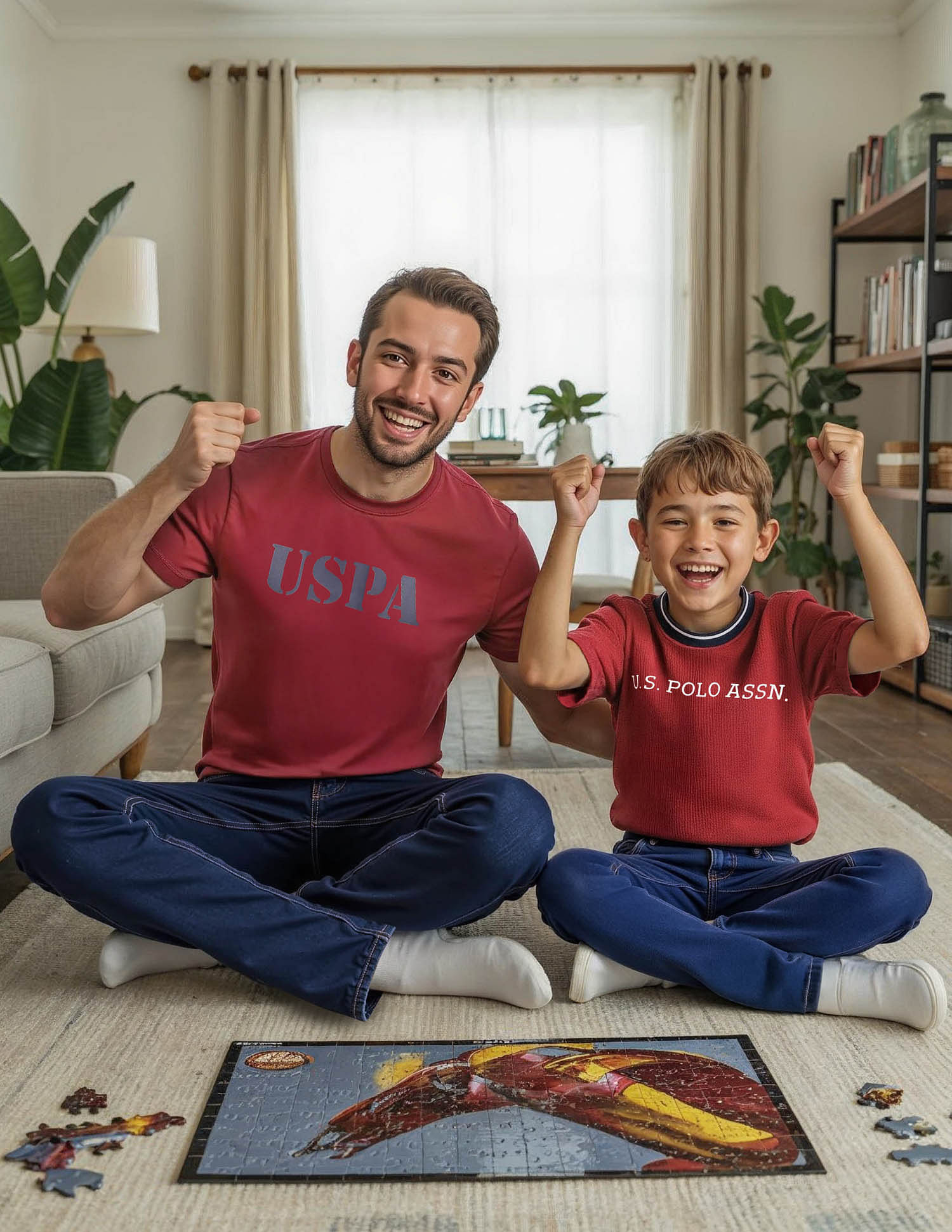 U.S. Polo Assn. Kids Boys Brand Printed Regular Fit T-Shirt