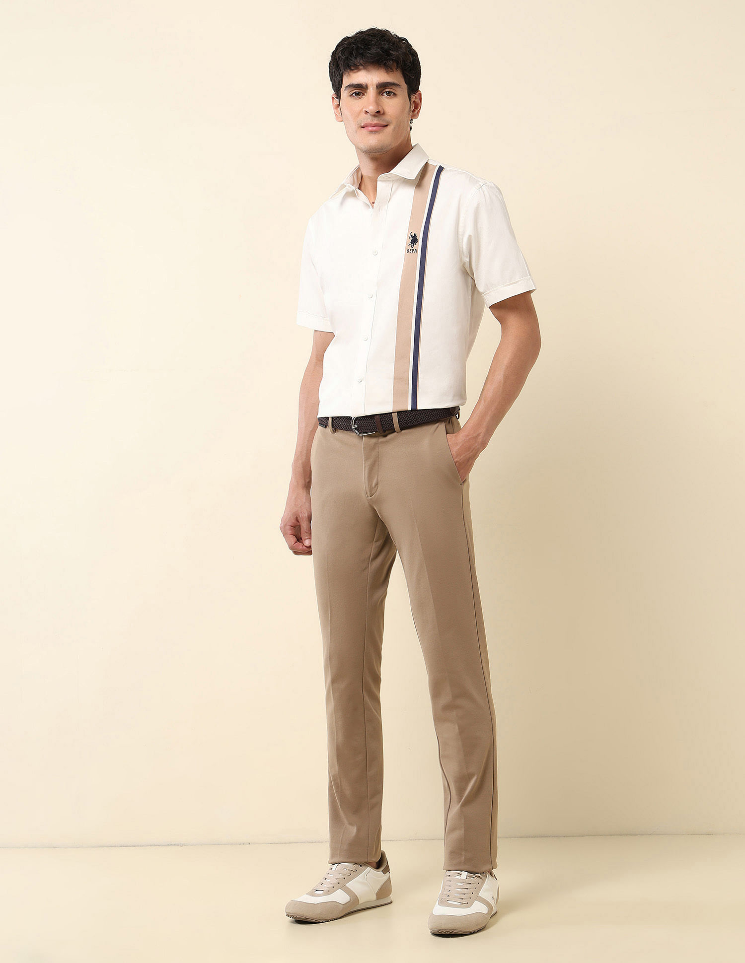 U.S. Polo Assn. Vertical Striped Pure Cotton Shirt