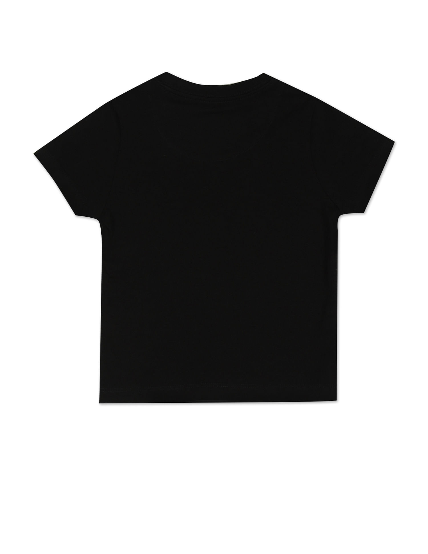 U.S. Polo Assn. Kids Crew Neck Metallic Print Cotton T-Shirt