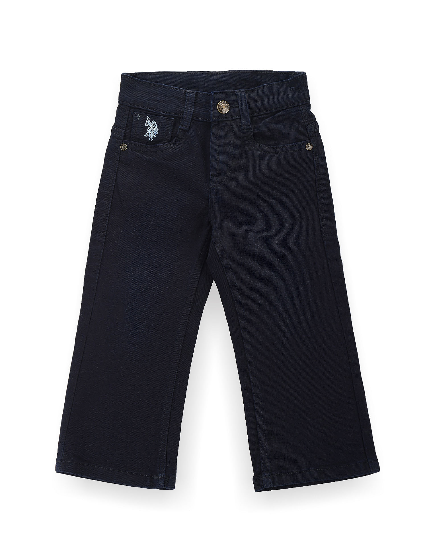 U.S. Polo Assn. Kids Boys Mid Rise Boot Cut Jeans