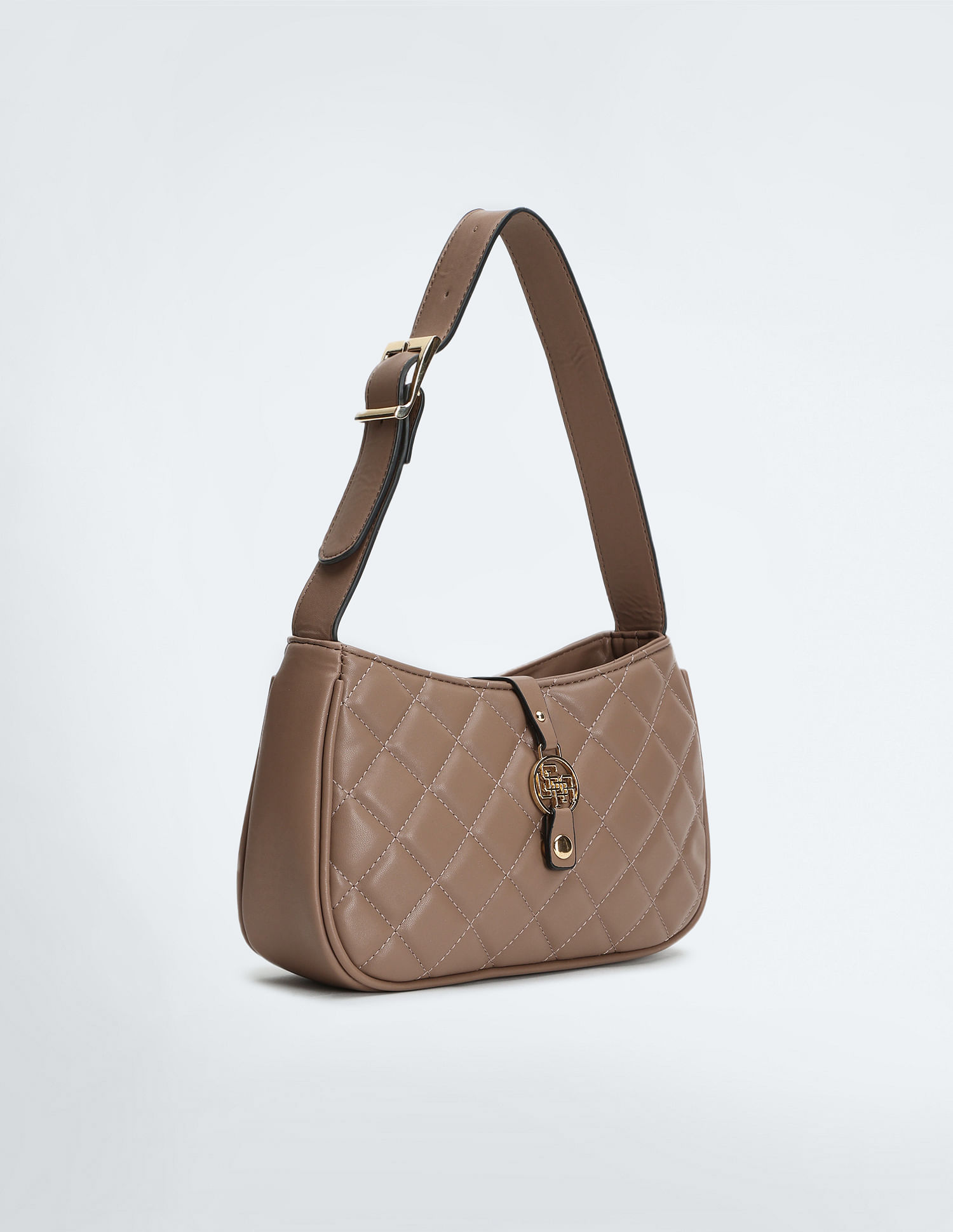 U.S. Polo Assn. Women Quilted Monogram Baguette Bag