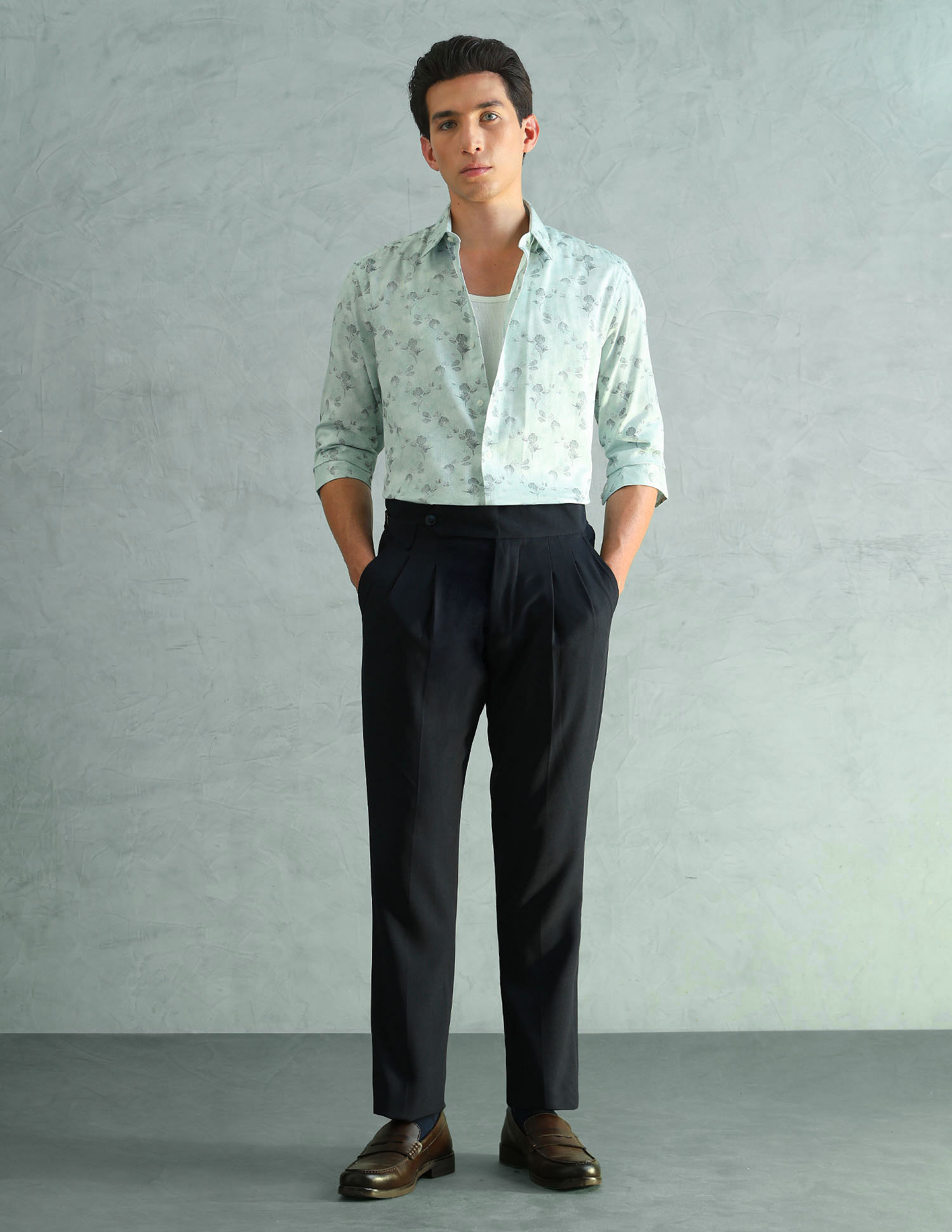 Arrow Newyork Slim Fit Smart Printed Shirt