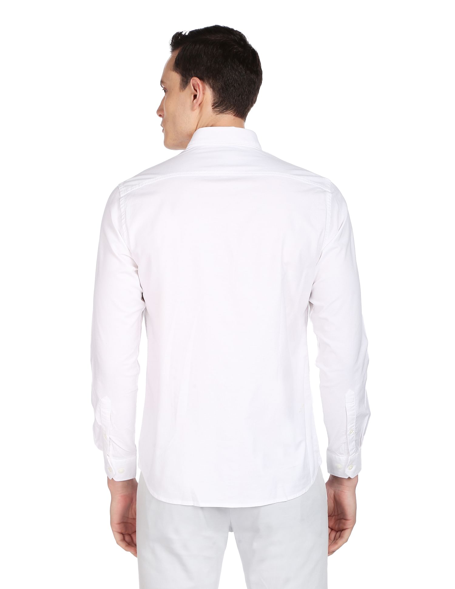 Arrow Sports Solid Manhattan Slim Fit Shirt
