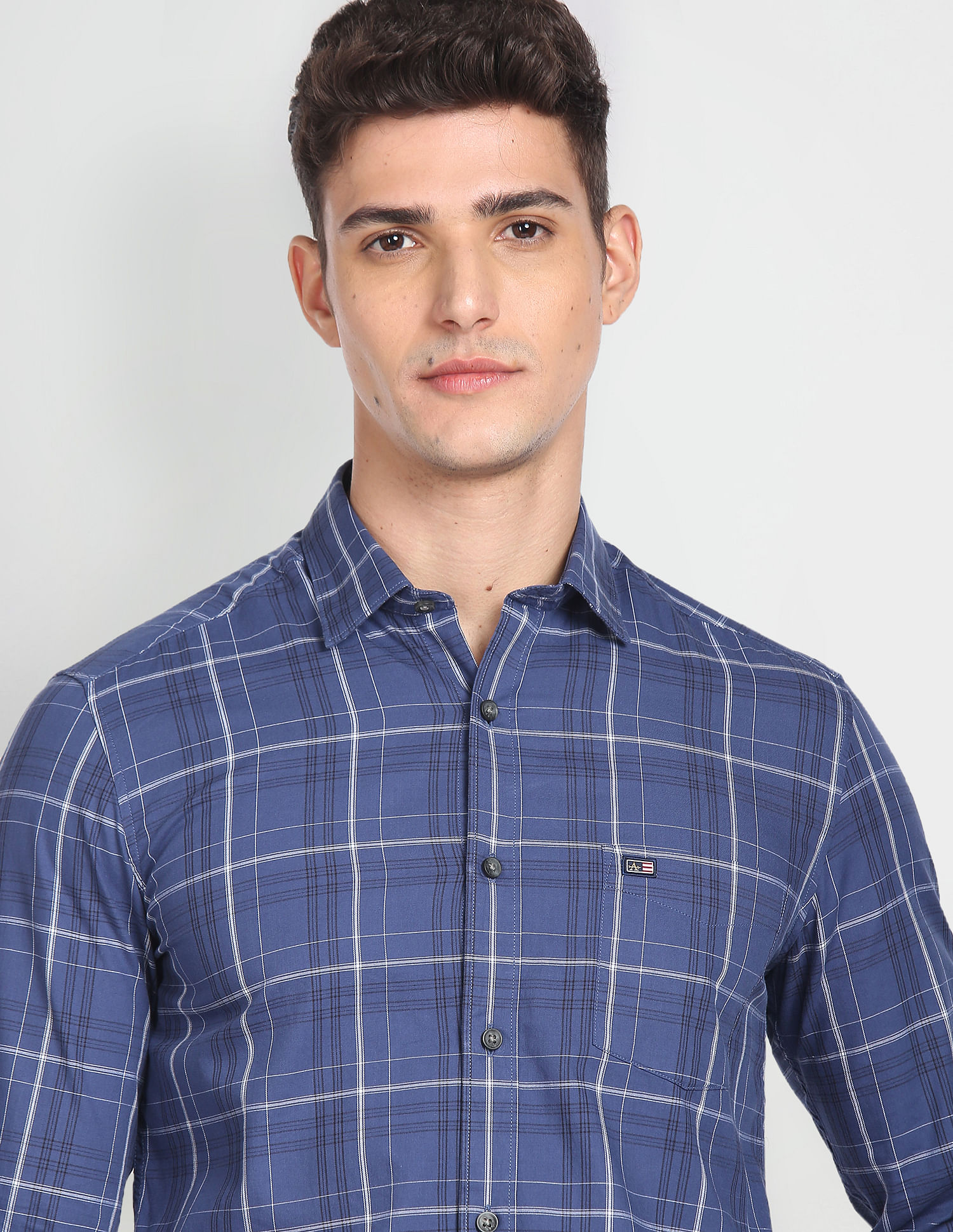 Arrow Sports Tartan Check Cotton Shirt