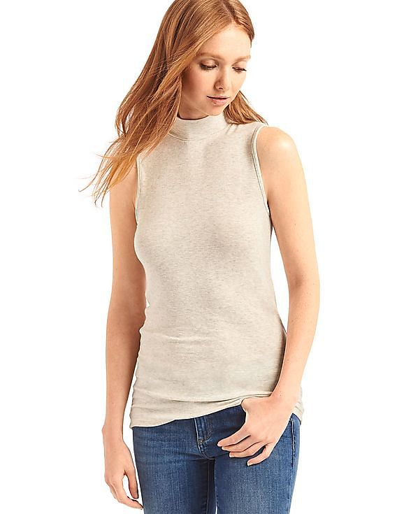 gap mock neck tank