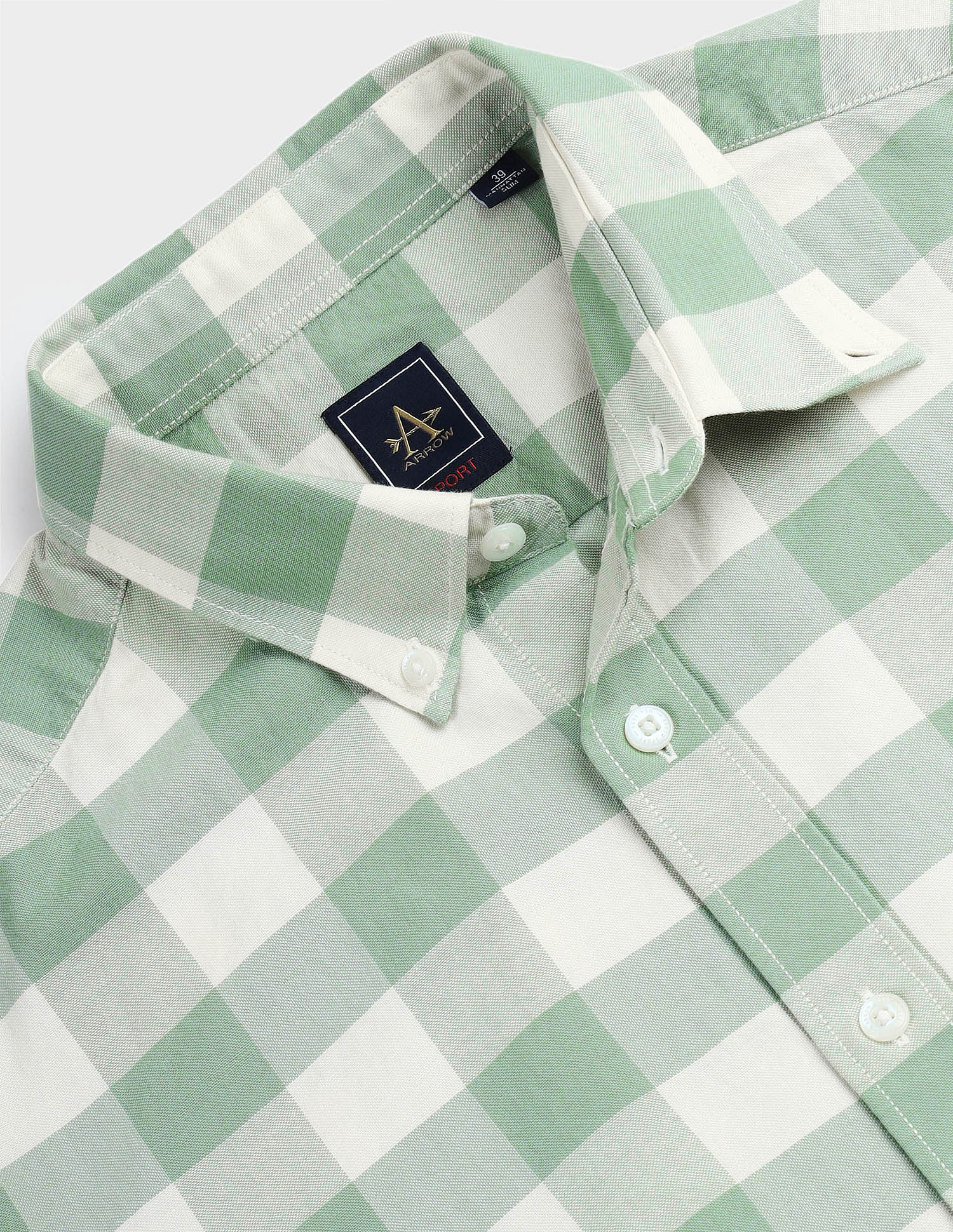Arrow Sport Buffalo Check Cotton Shirt