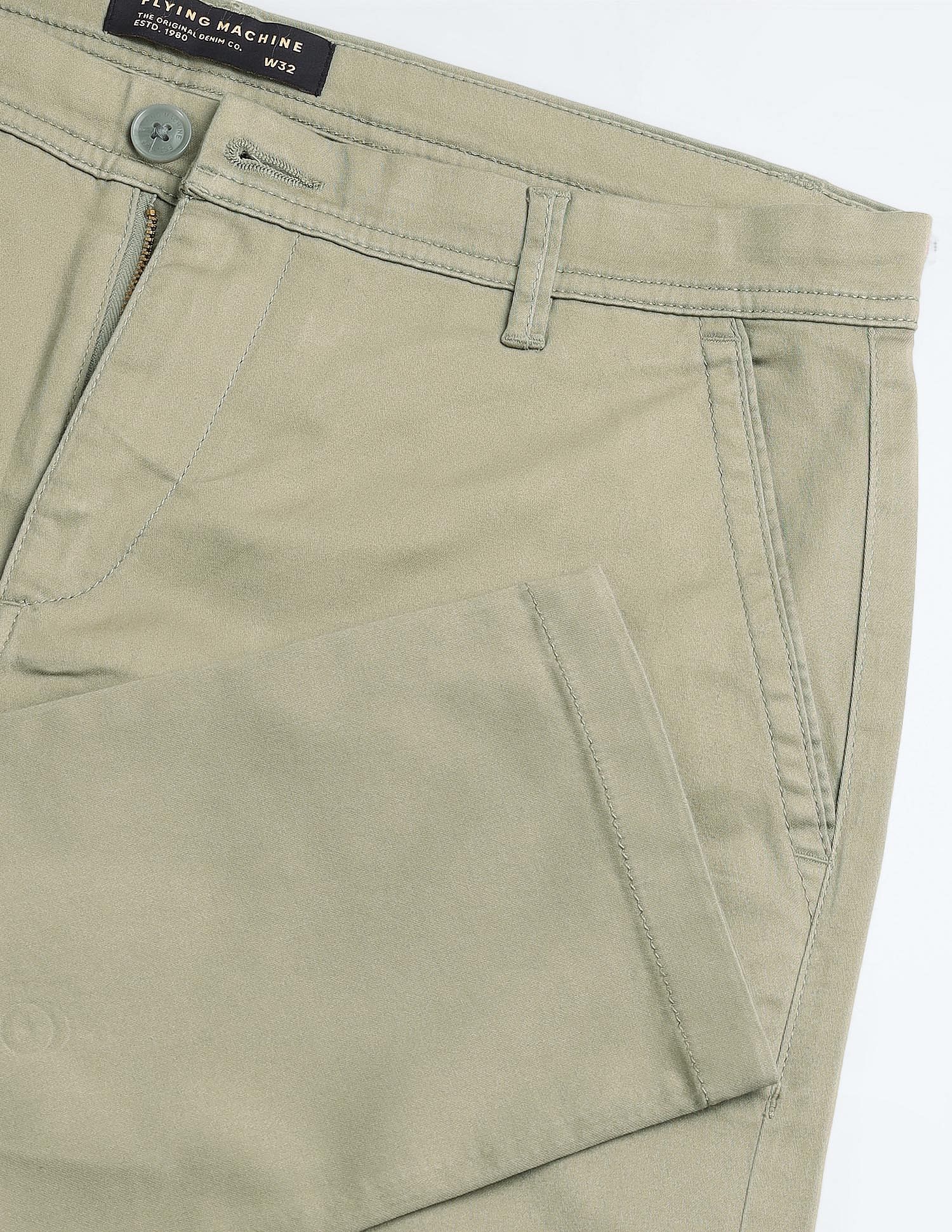 Flying Machine Slash Slim Tapered Fit Twill Chinos