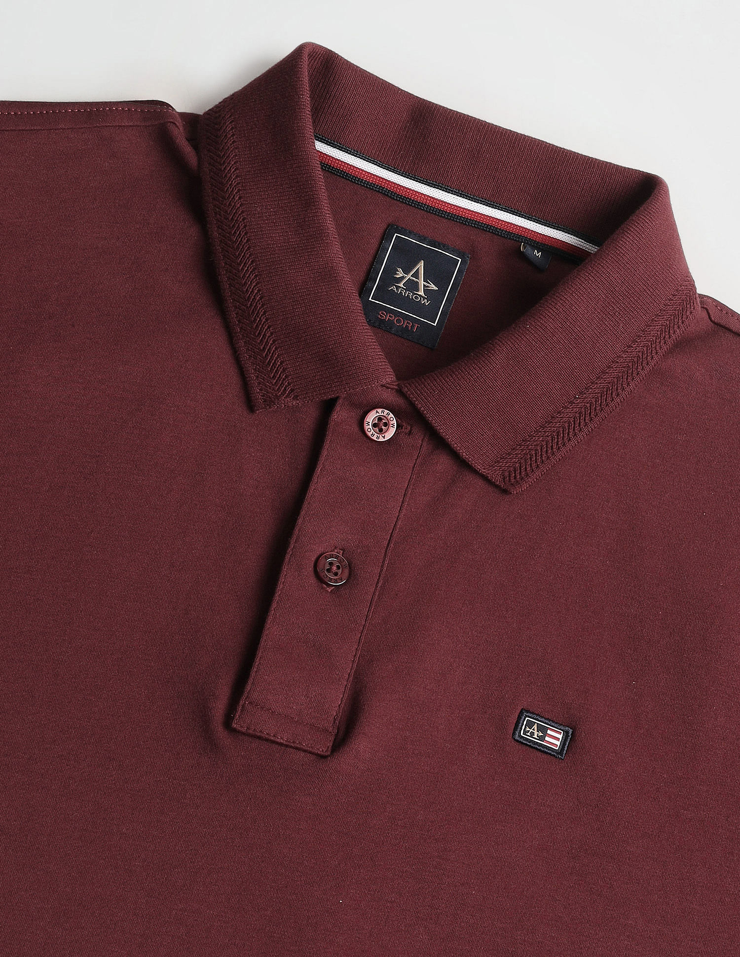 Arrow Sports Patterned Collar Regular Fit Polo Shirt