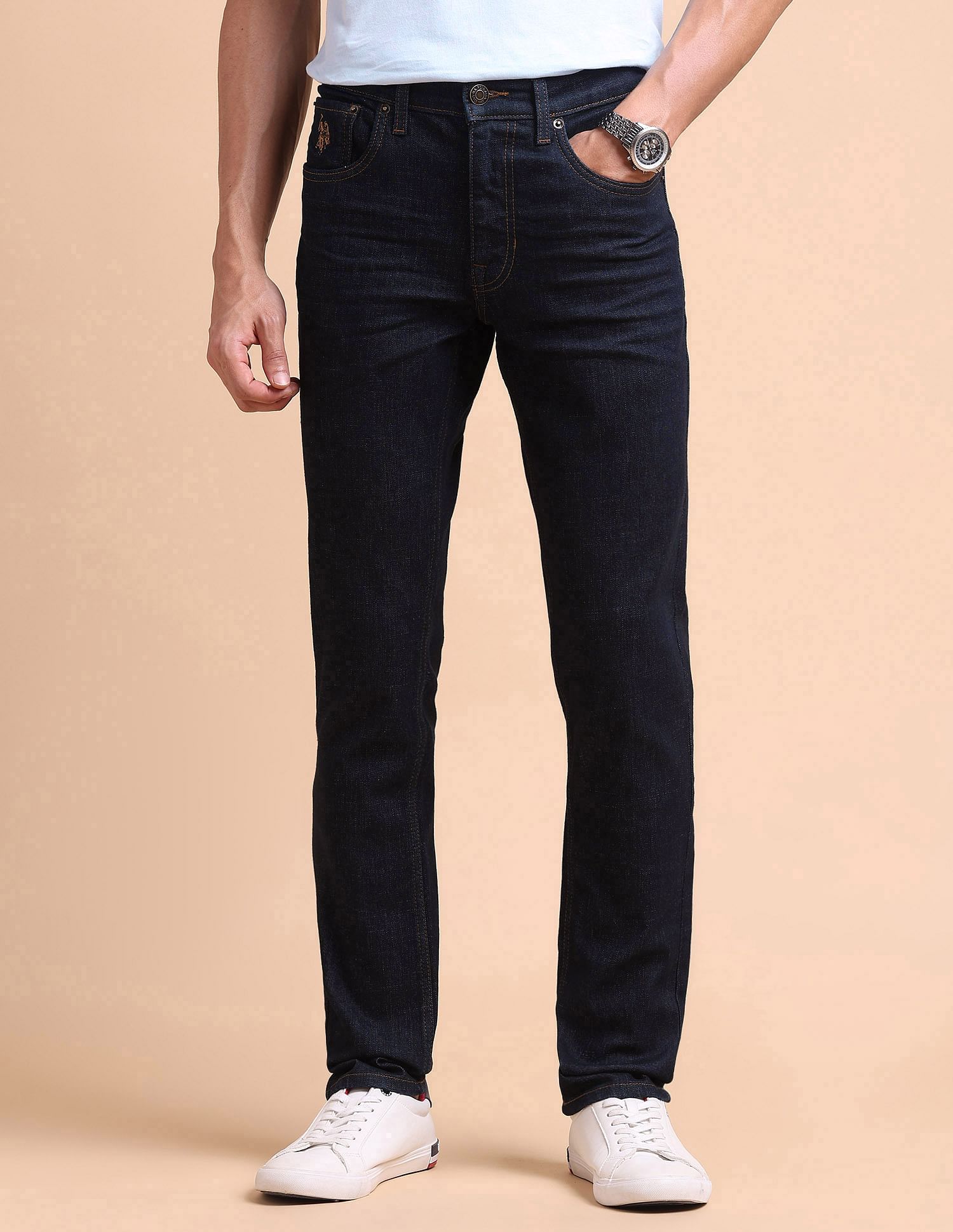 U.S. Polo Assn. Denim Co. Brandon Slim Tapered Fit Blue Jeans