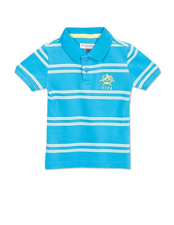 U.S. Polo Assn. Kids Pique Striped Polo Shirt