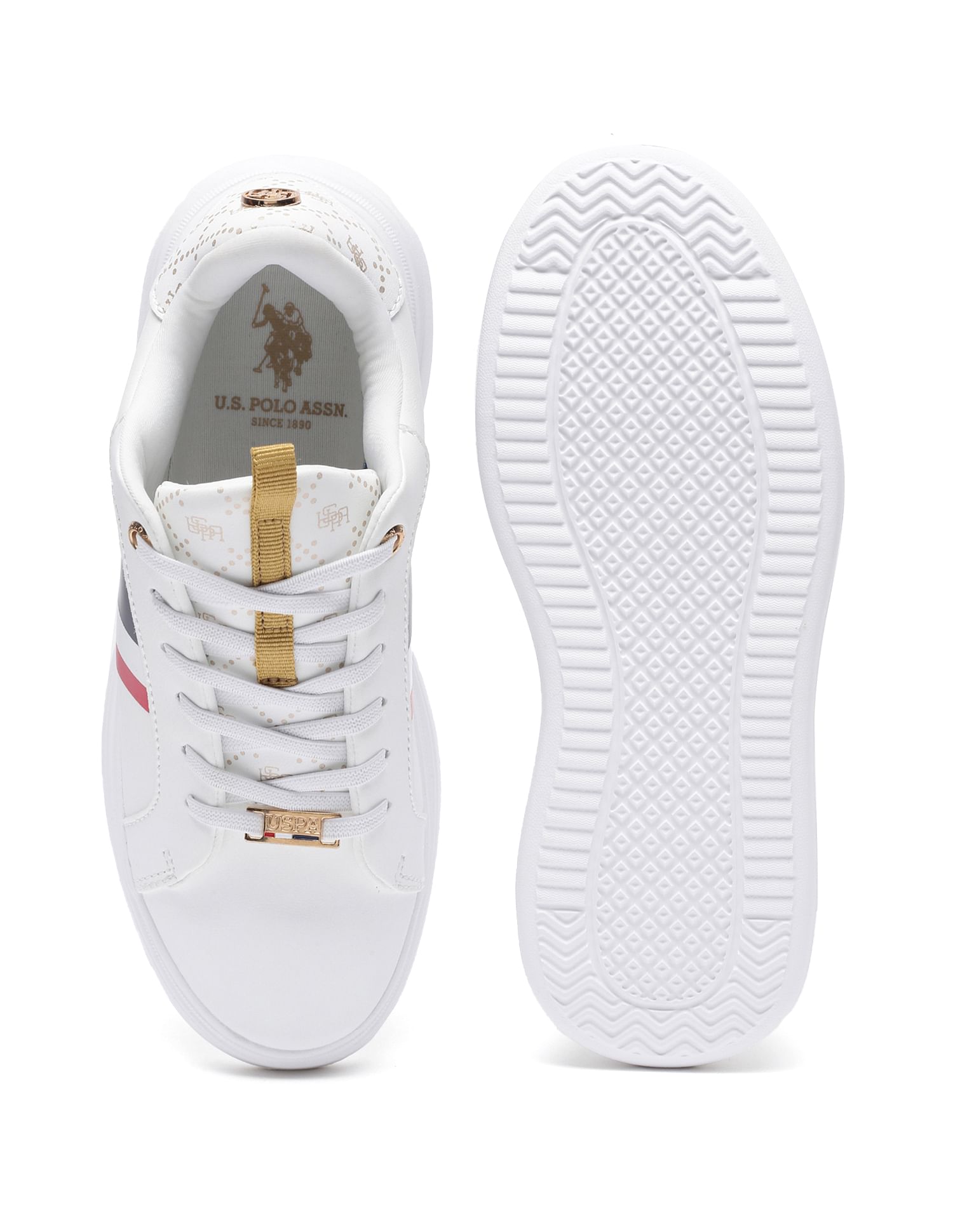 U.S. Polo Assn. Women Brand Stripe Clara 2.0 Sneakers
