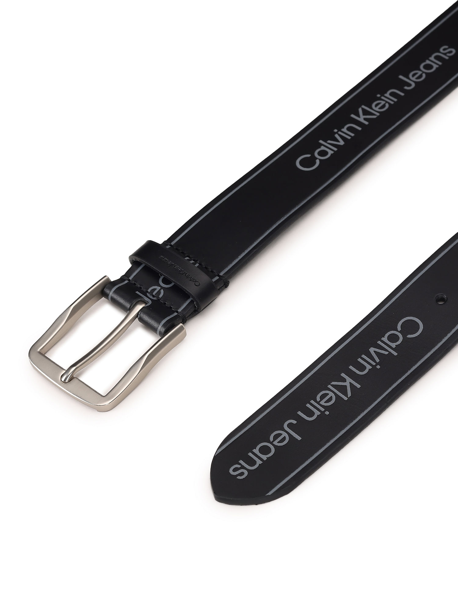 Buy Calvin Klein Leather Printed Classic Belt - NNNOW.com